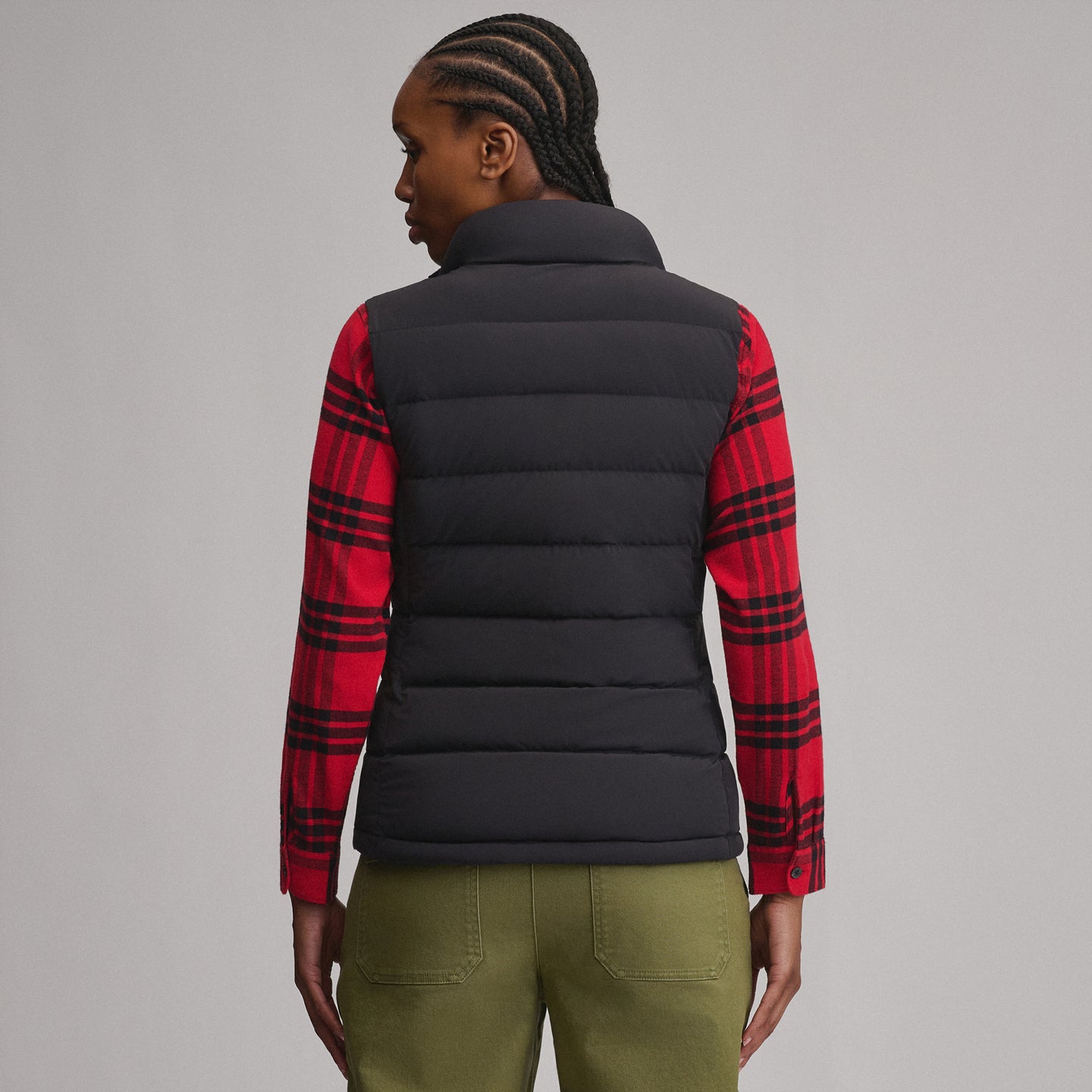 Women's EB Stretch Down Vest-Black-2