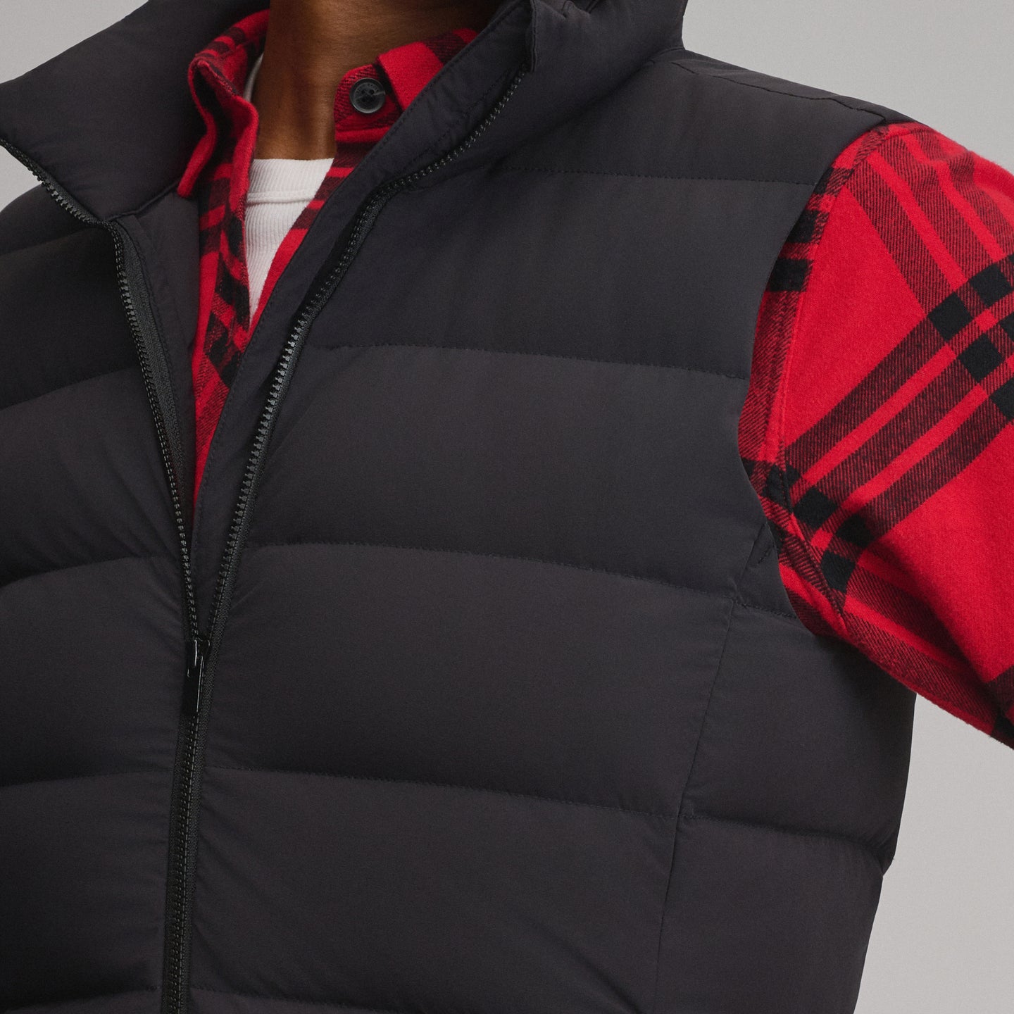 Women's EB Stretch Down Vest-Black-3