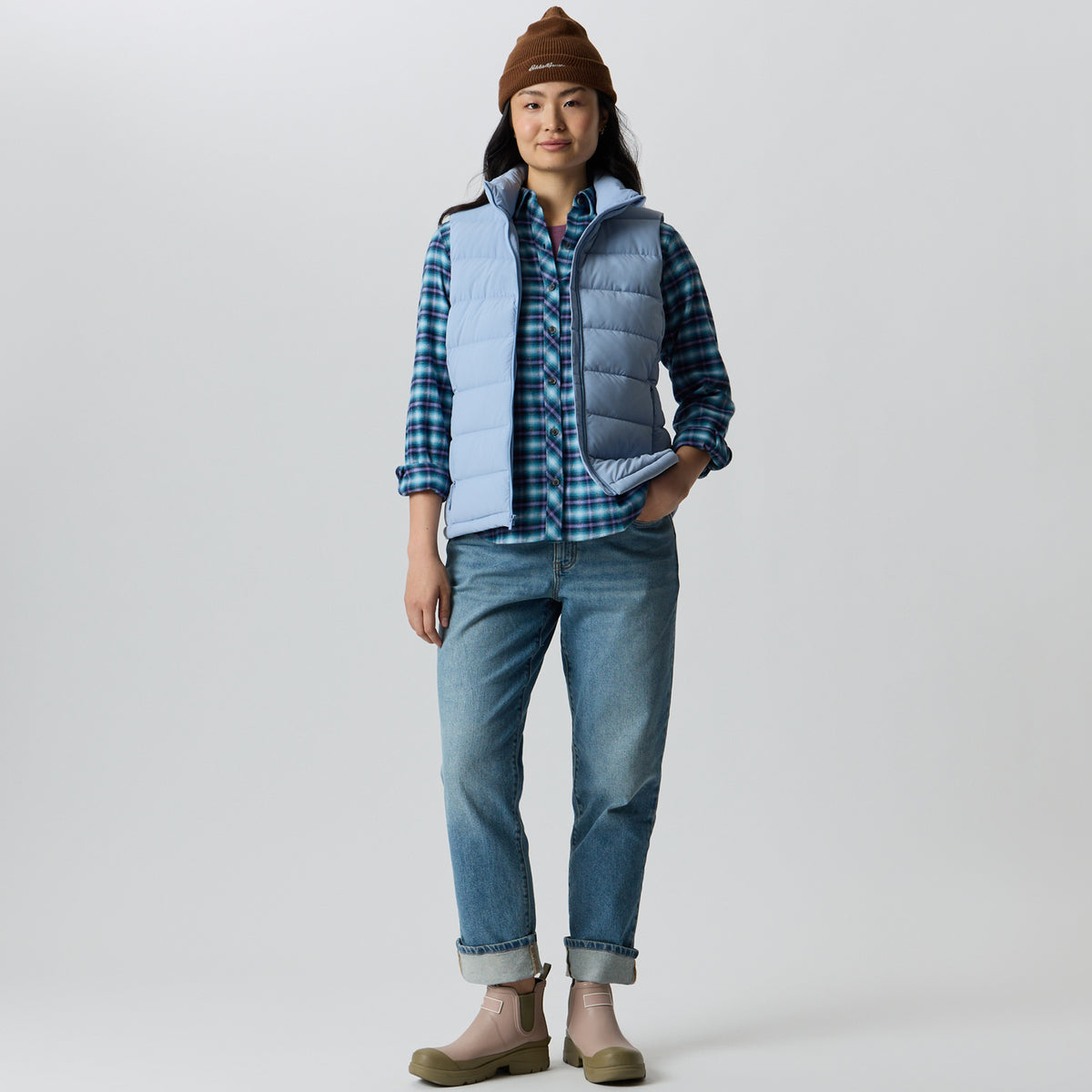 Women's EB Stretch Down Vest-Cascade-4