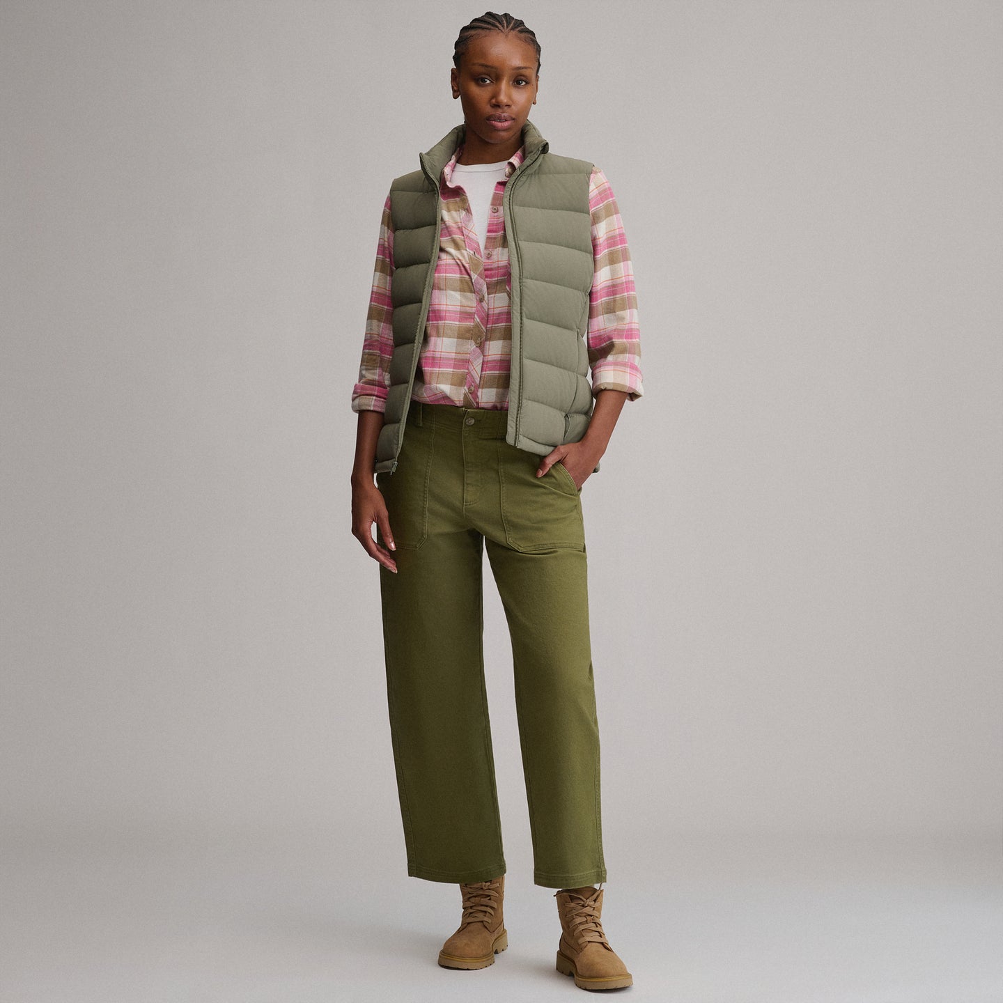 Women's EB Stretch Down Vest-Sprig-8