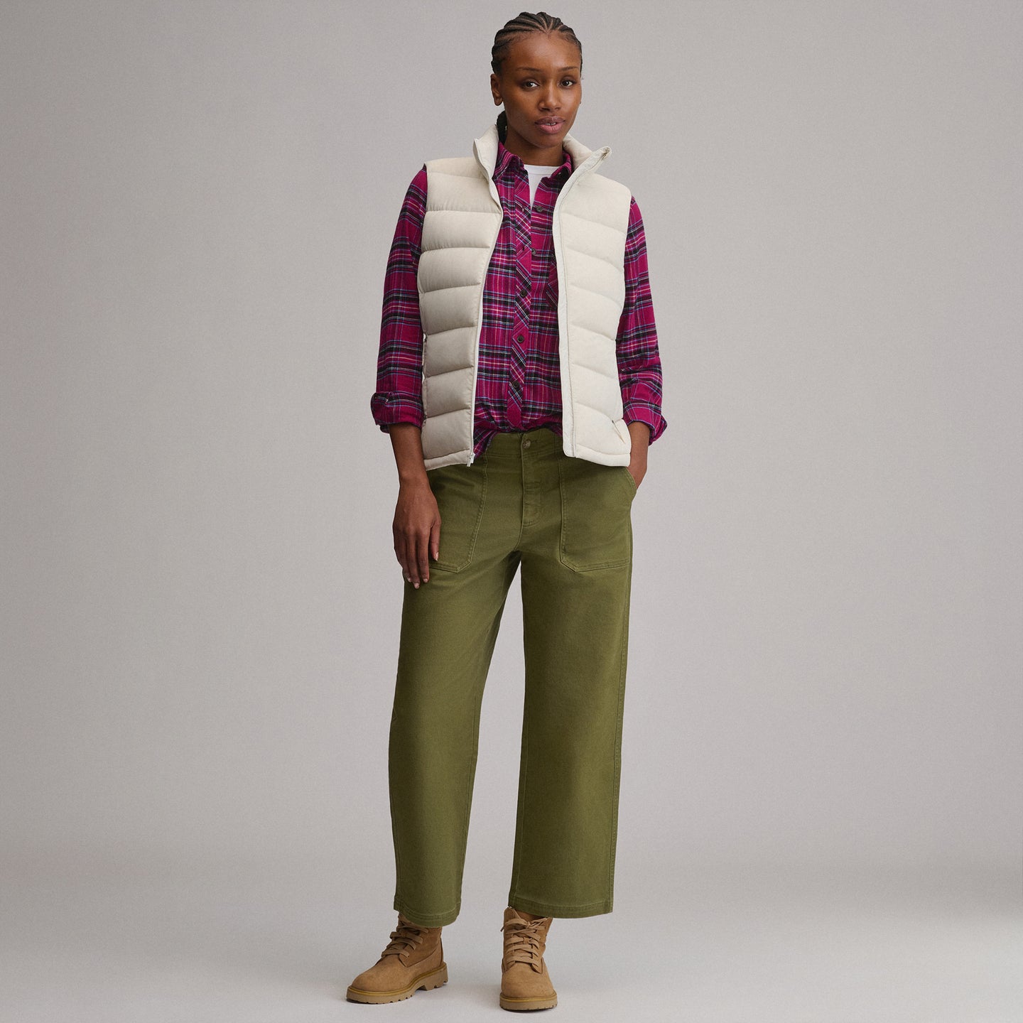 Women's EB Stretch Down Vest-Vapour-12