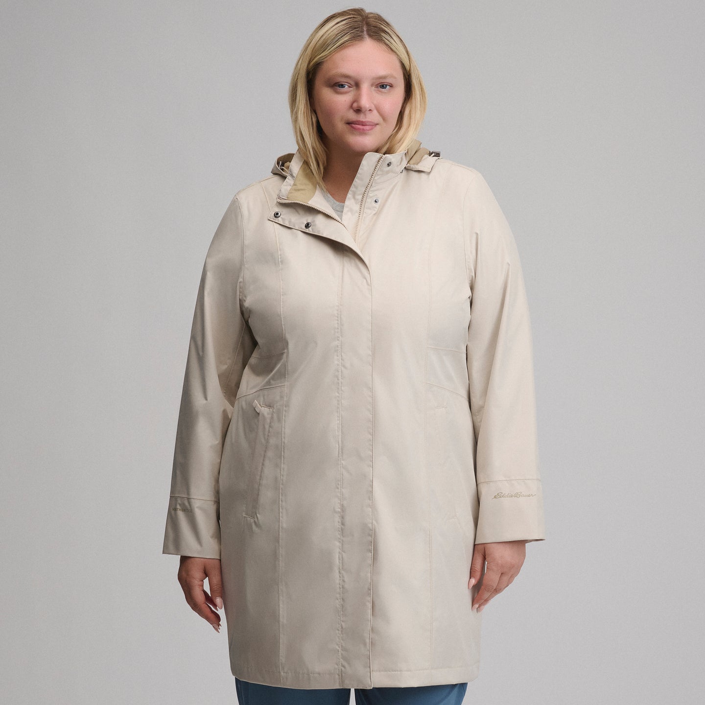 Women's Girl on the Go® Waterproof Trench Coat-Jute-6