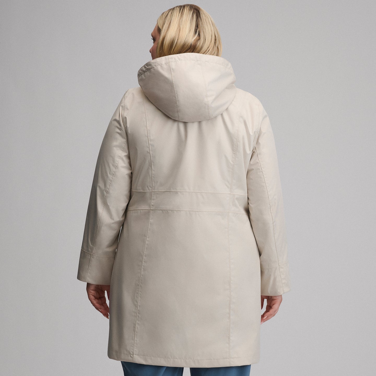 Women's Girl on the Go® Waterproof Trench Coat-Jute-7