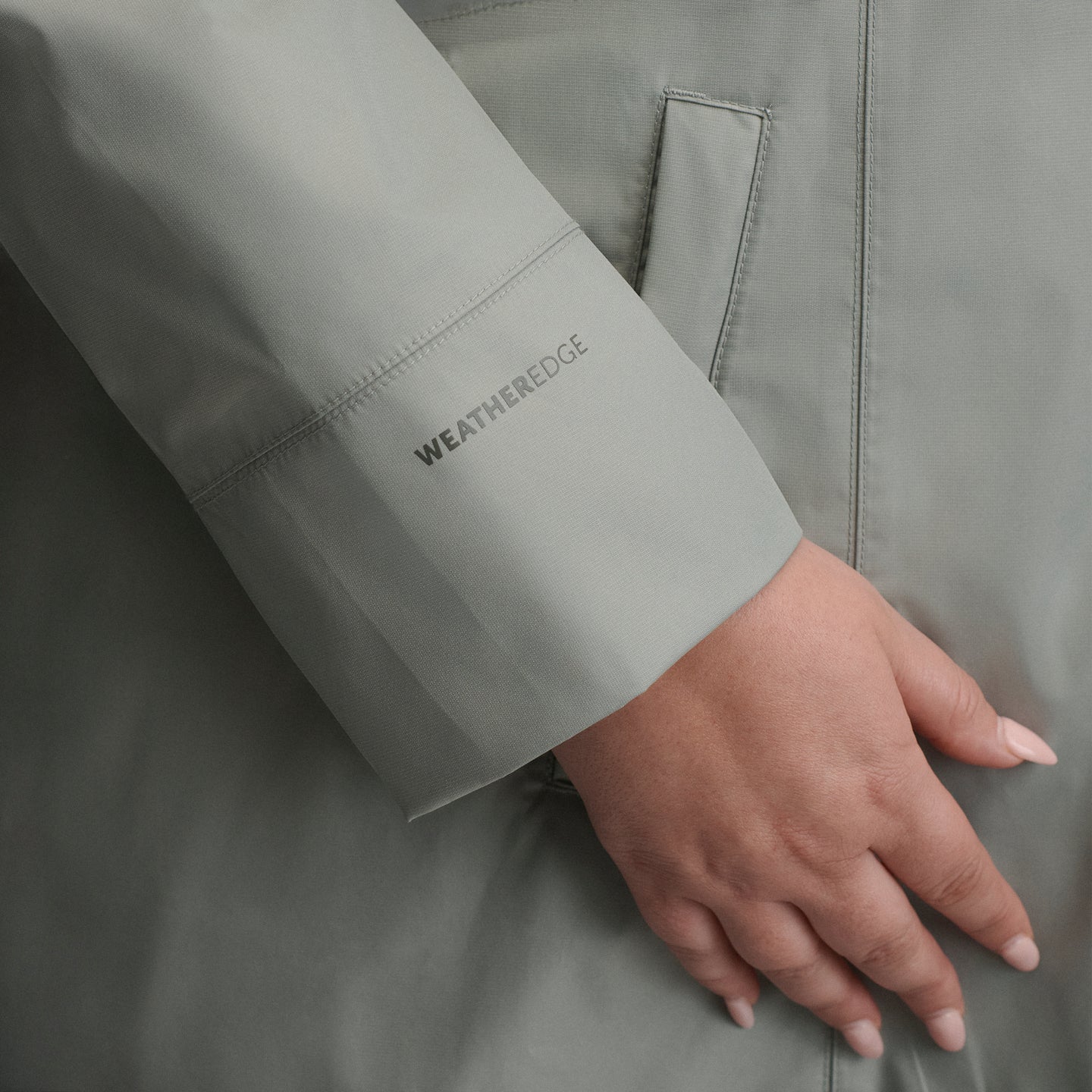 Women's Girl on the Go® Waterproof Trench Coat-Sage-14