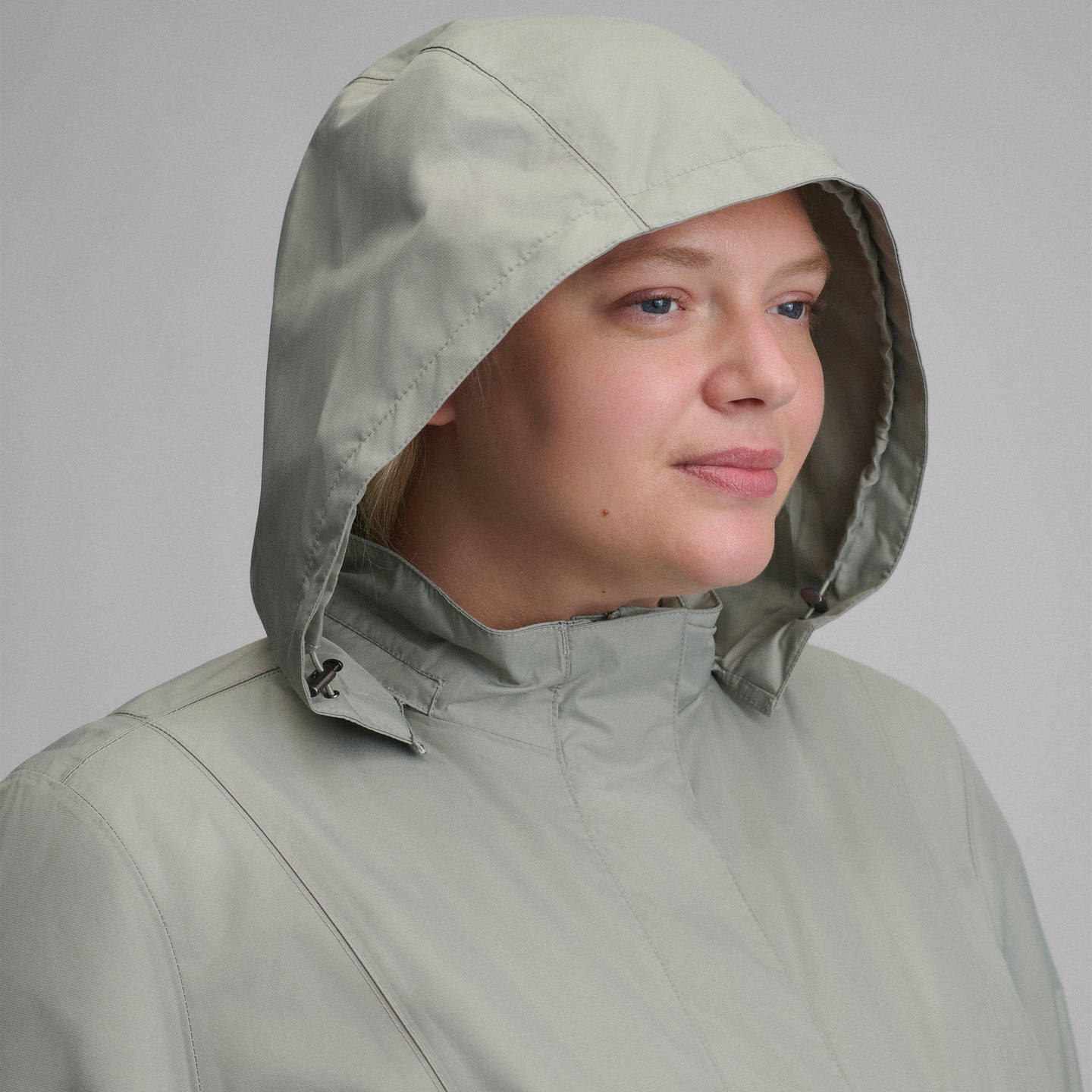 Women's Girl on the Go® Waterproof Trench Coat-Sage-15