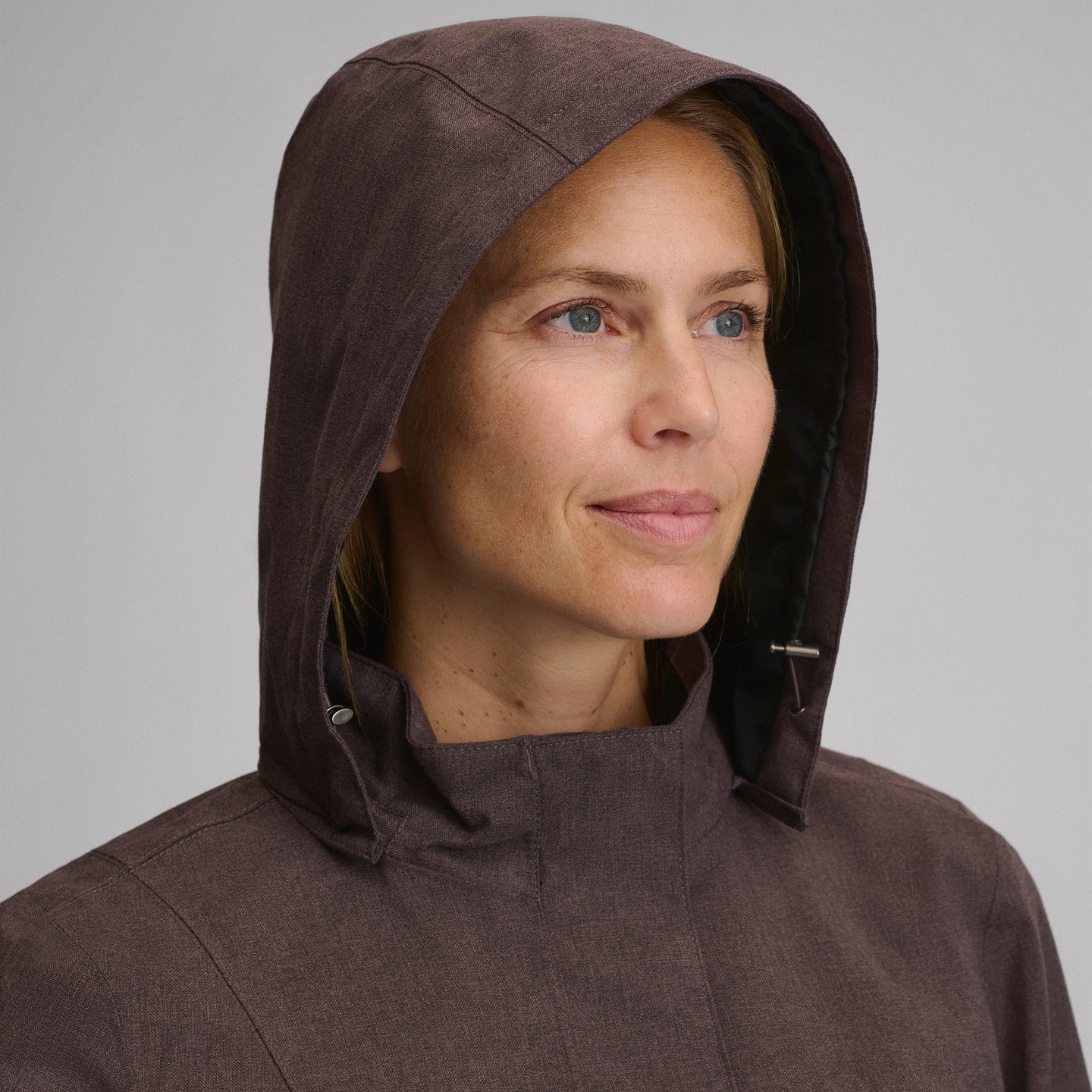 Women's Girl on the Go® Waterproof Trench Coat-Aubergine-3