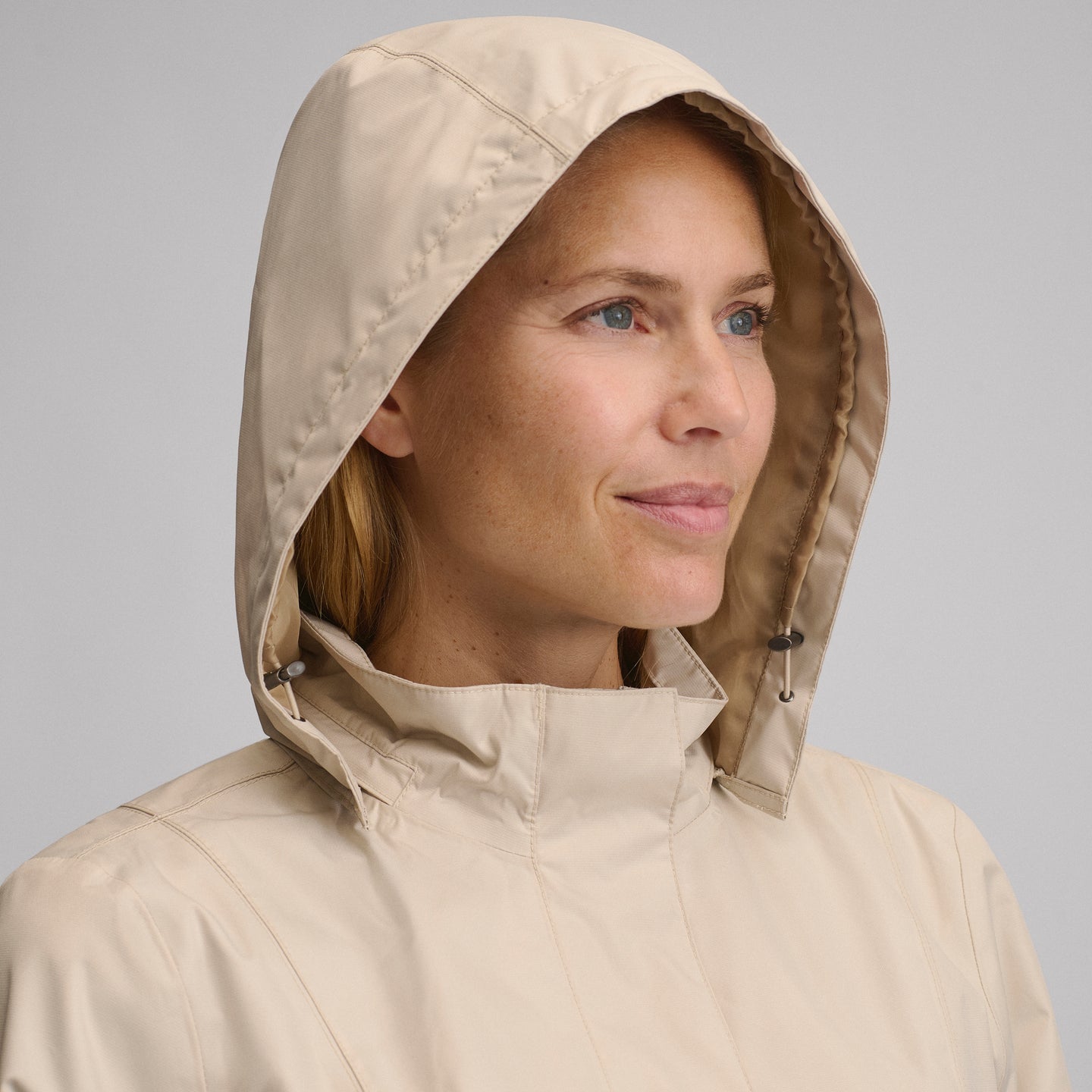 Women's Girl on the Go® Waterproof Trench Coat-Jute-9