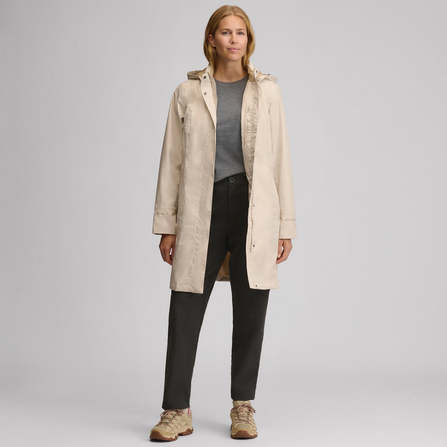 Women's Girl on the Go® Waterproof Trench Coat-Jute-10