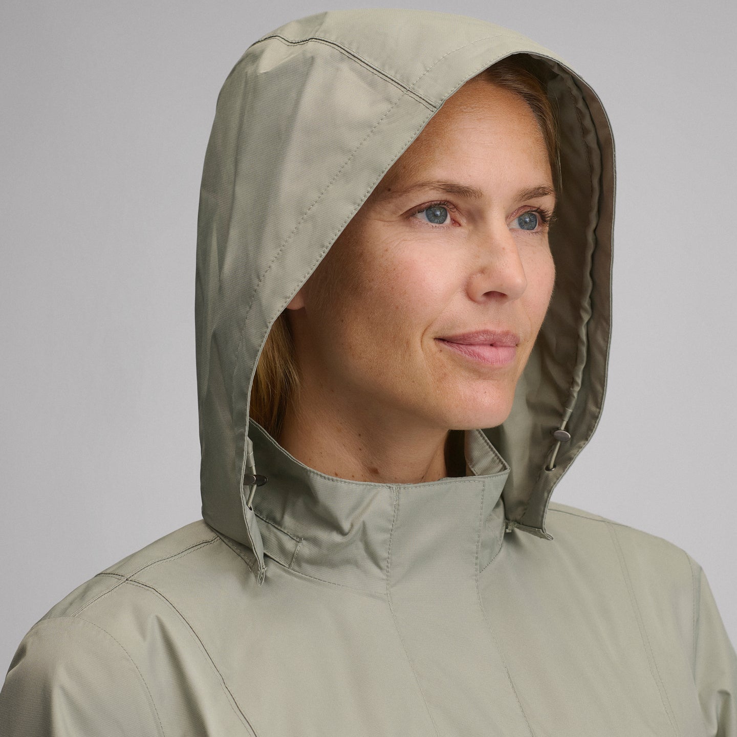 Women's Girl on the Go® Waterproof Trench Coat-Sage-14