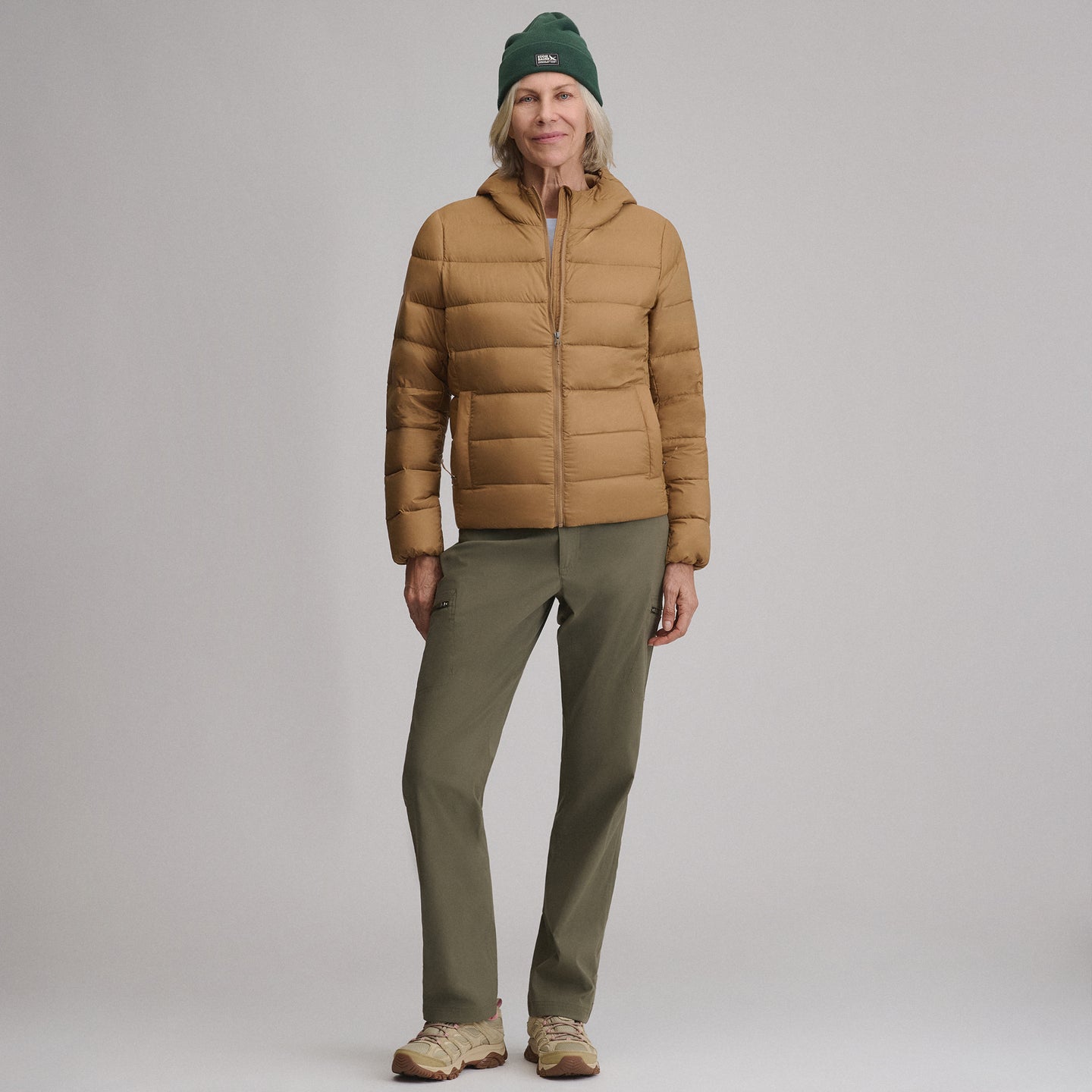 Hoodie Cirruslite Down-Camel-11