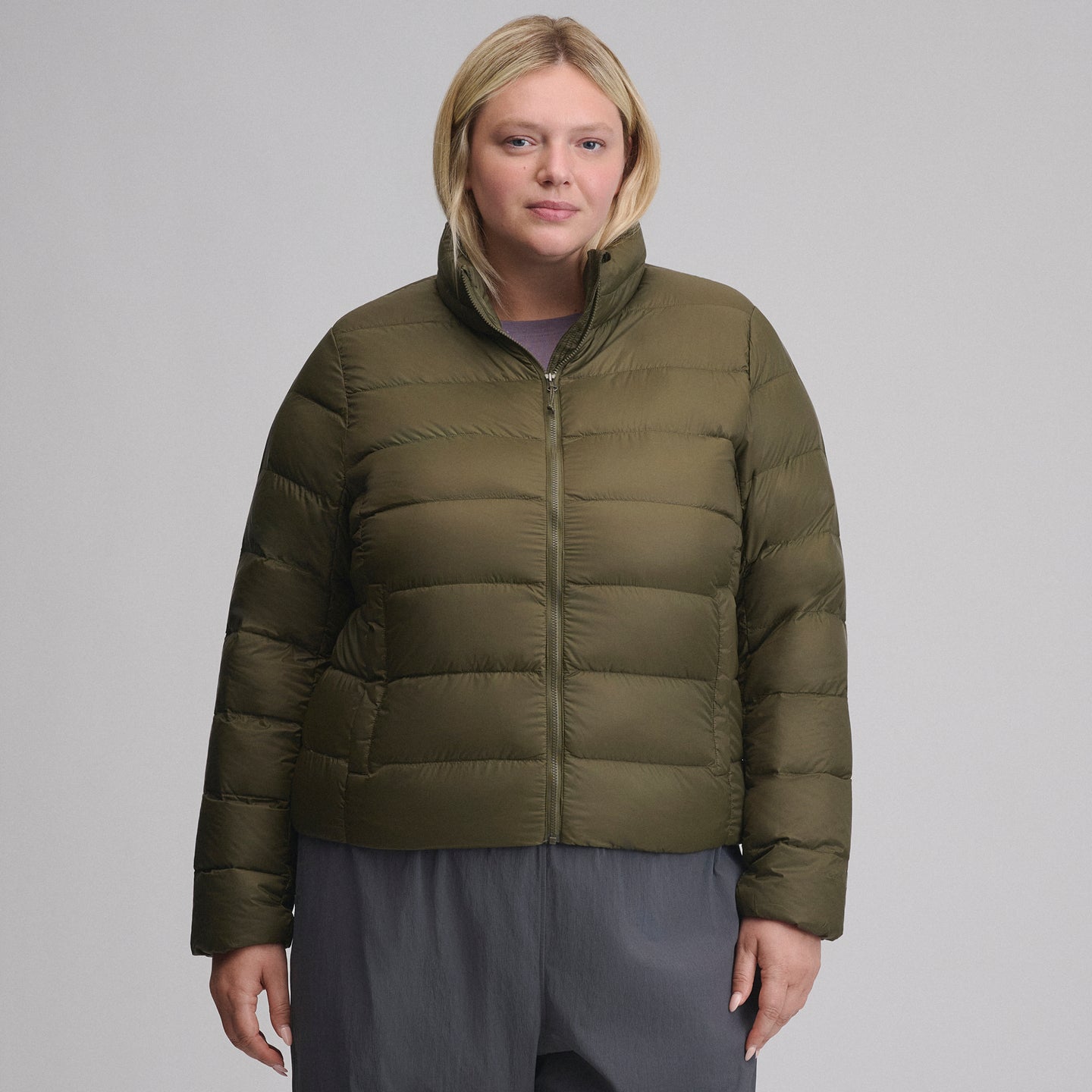 Women's CirrusLite Down Jacket-Dark Fatigue-11