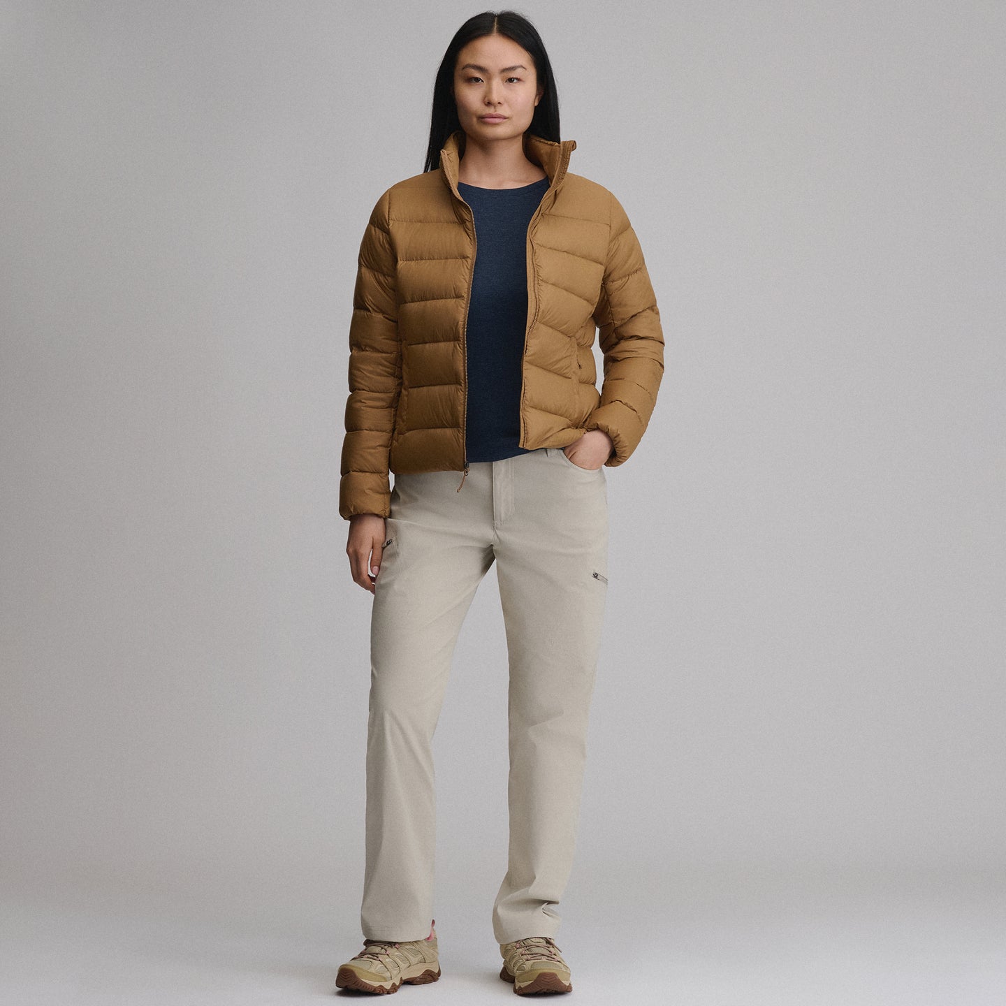 Women's CirrusLite Down Jacket-Camel-12