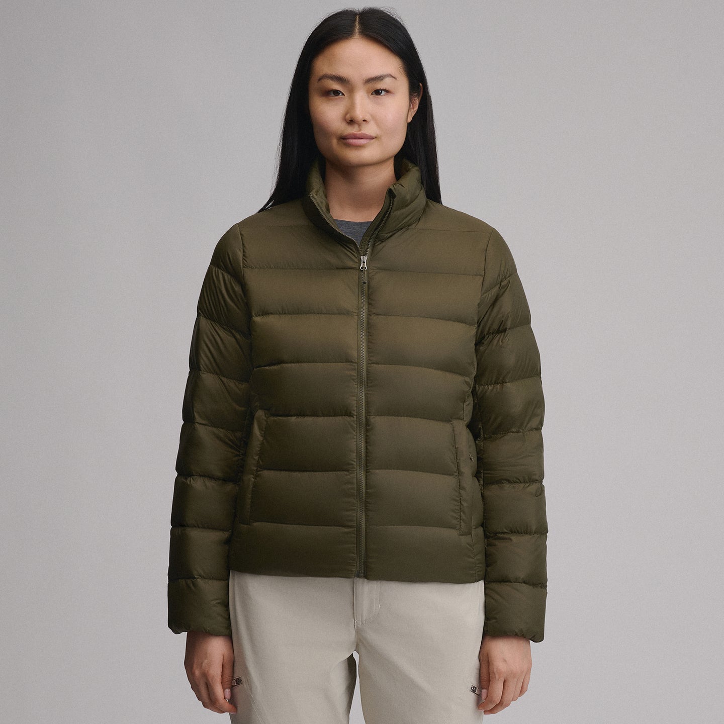 Women's CirrusLite Down Jacket-Dark Fatigue-13