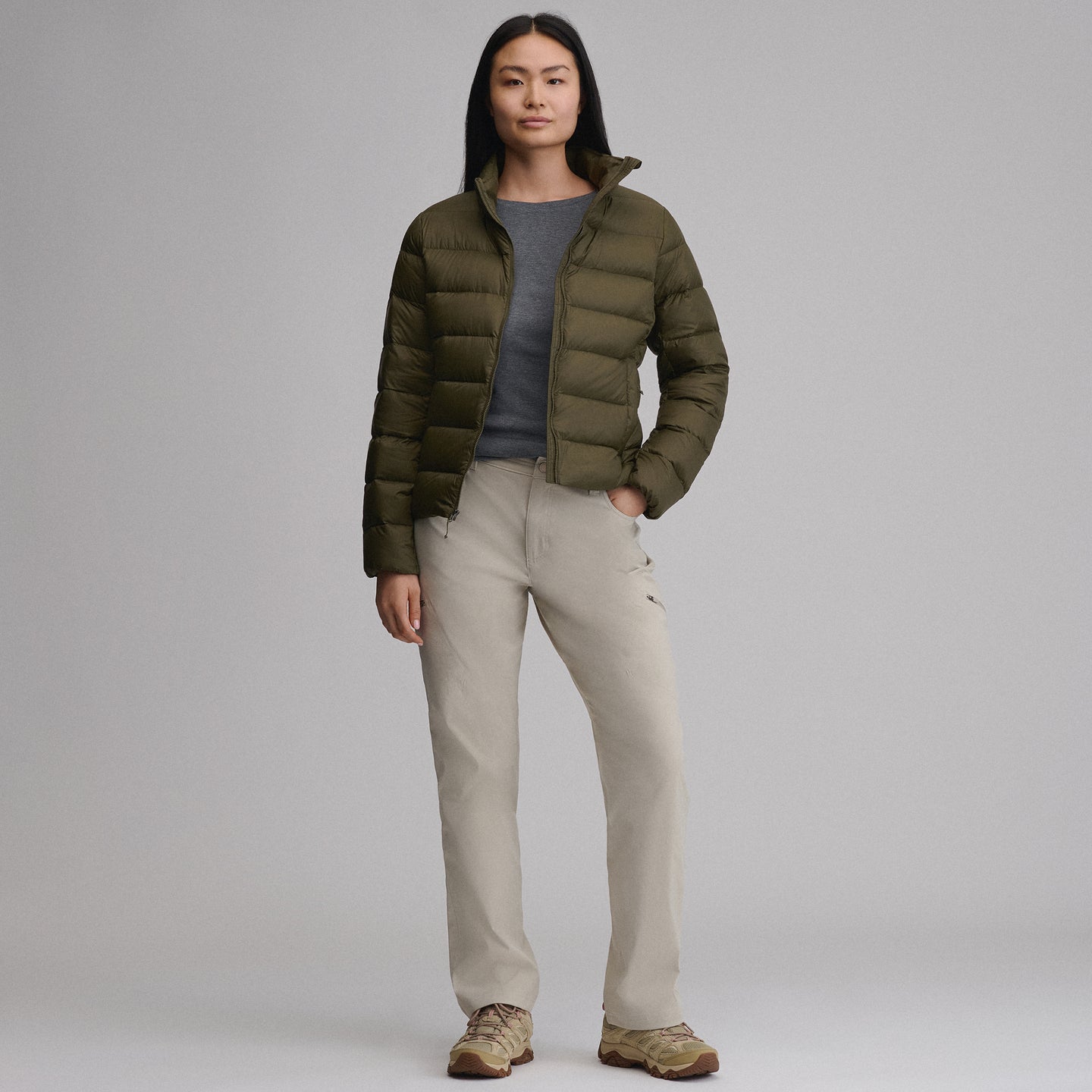 Women's CirrusLite Down Jacket-Dark Fatigue-16