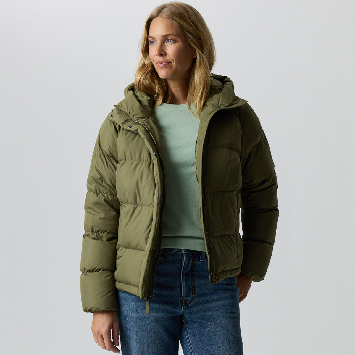 Women's Ketchum Down Hoodie-Alder-2