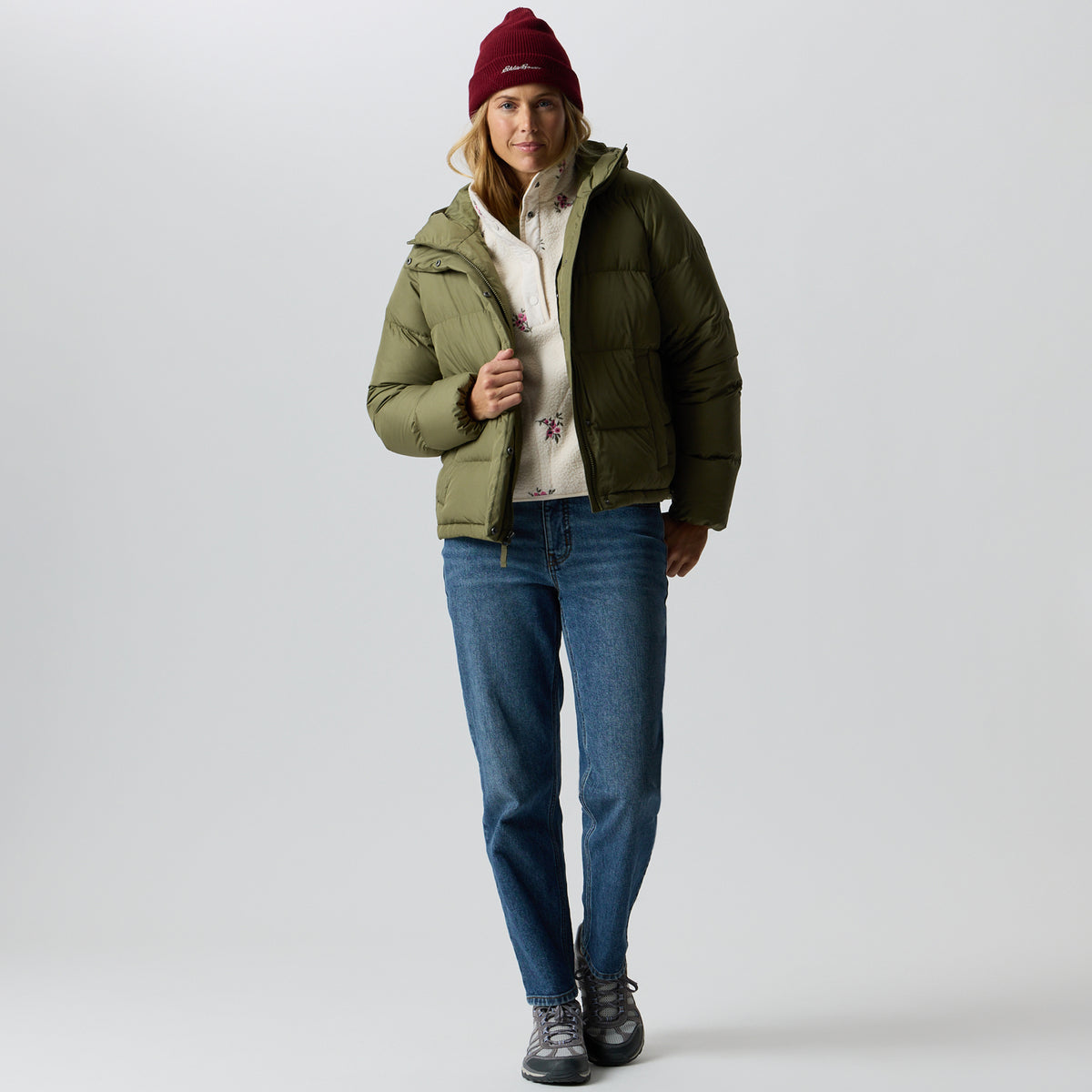 Women's Ketchum Down Hoodie-Alder-4