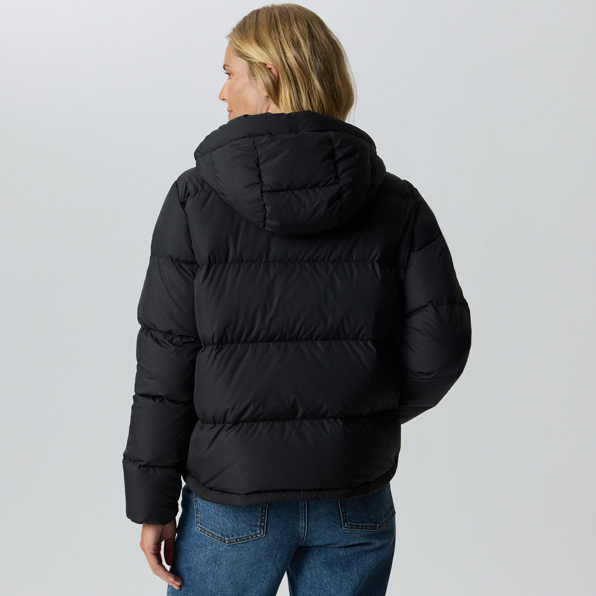 Women's Ketchum Down Hoodie-Black-7