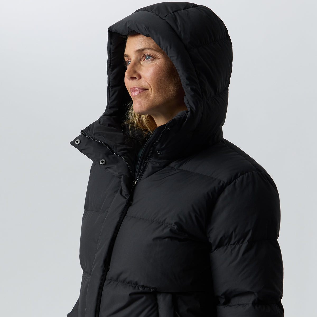 Women's Ketchum Down Hoodie-Black-9