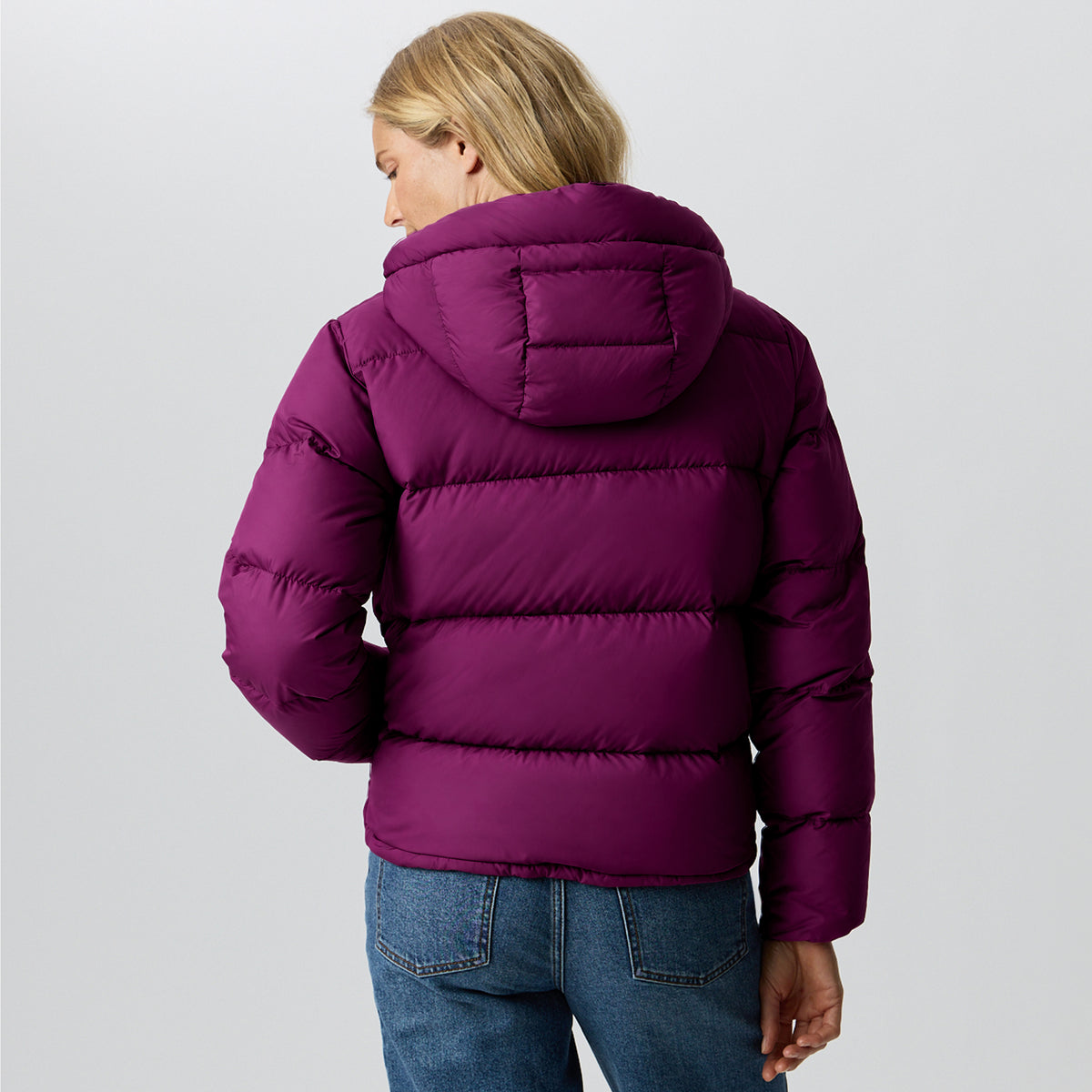 Women's Ketchum Down Hoodie-Beet-11