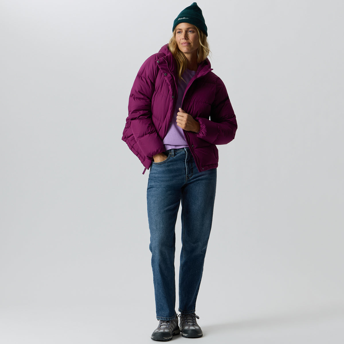Women's Ketchum Down Hoodie-Beet-13