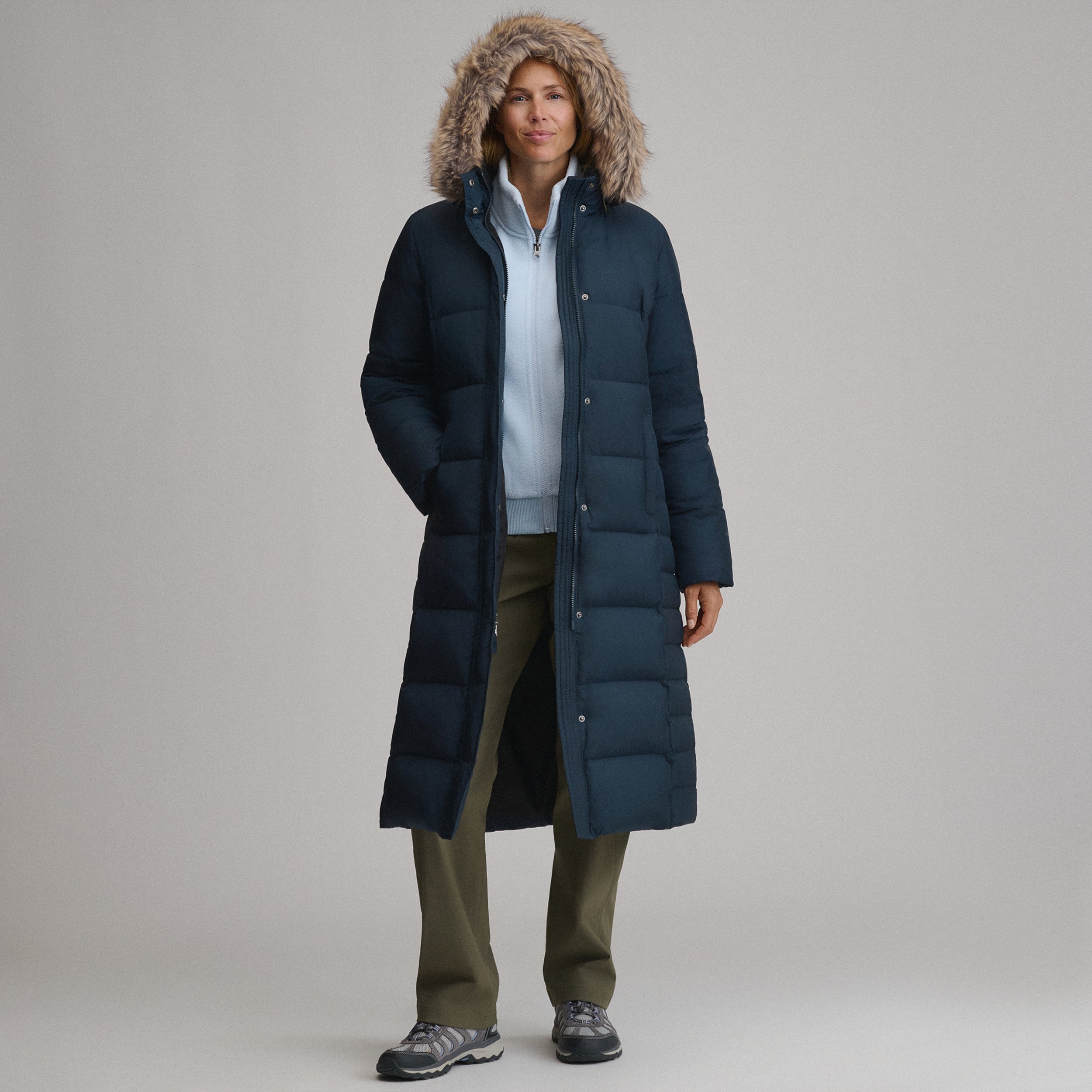Gloverall コラボ Eddie Bauer ダッフルコート L シルバー Gloverall コラボ Eddie Bauer ダッフルコート L シルバー Gloverall