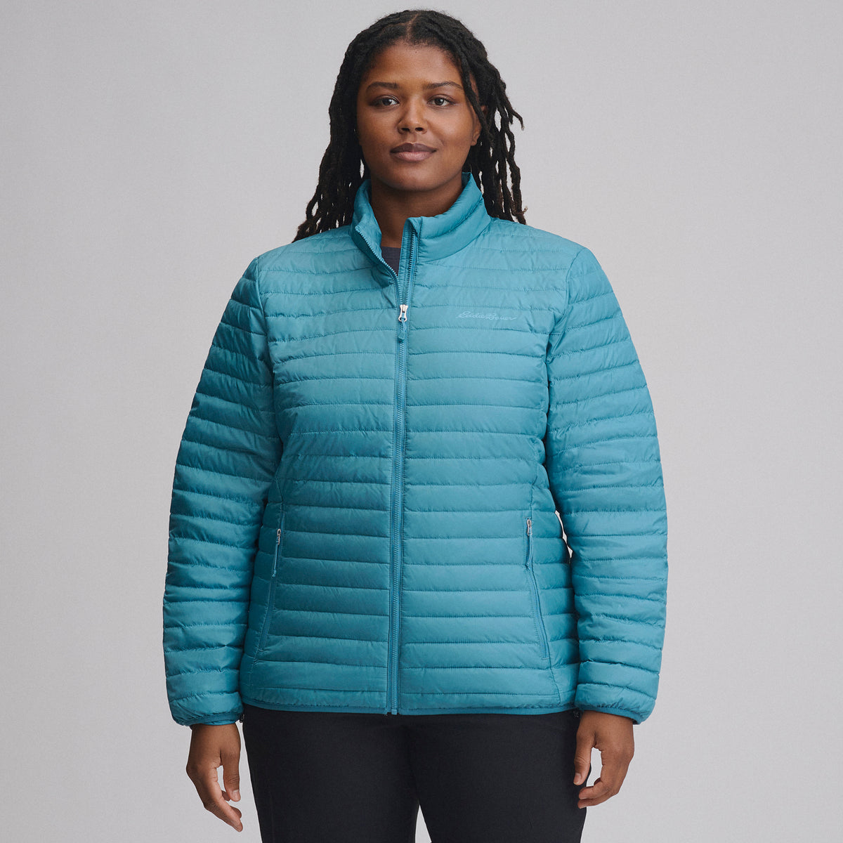 Women's Microlight Down Jacket-Azure-1