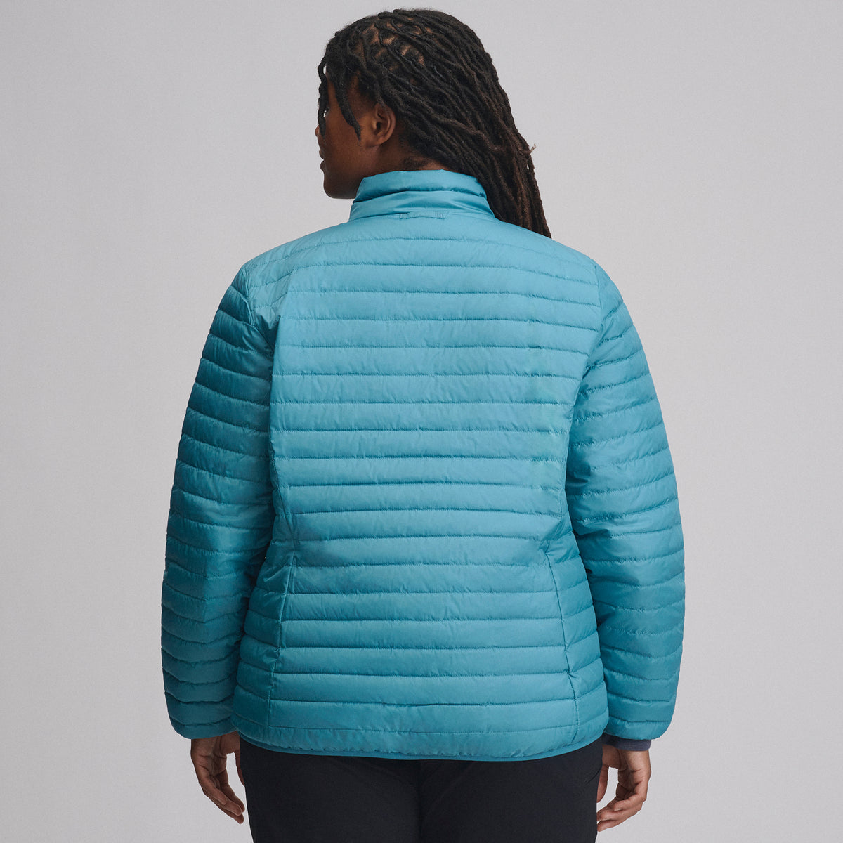 Women's Microlight Down Jacket-Azure-2