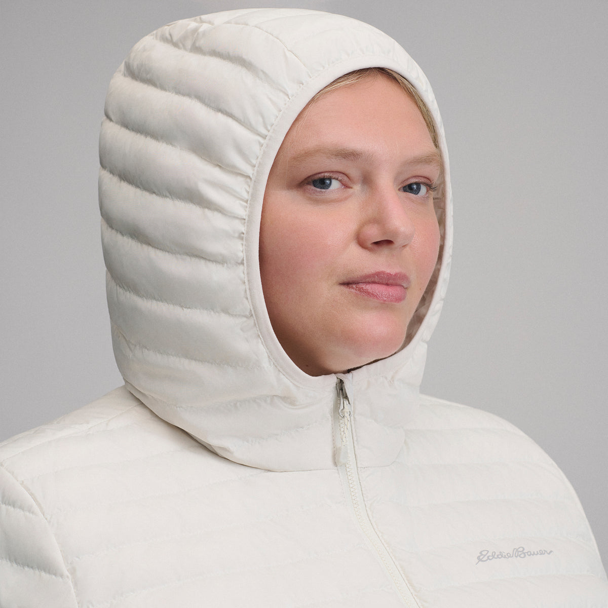 Women's Microlight Hooded Down Jacket-Shell-27