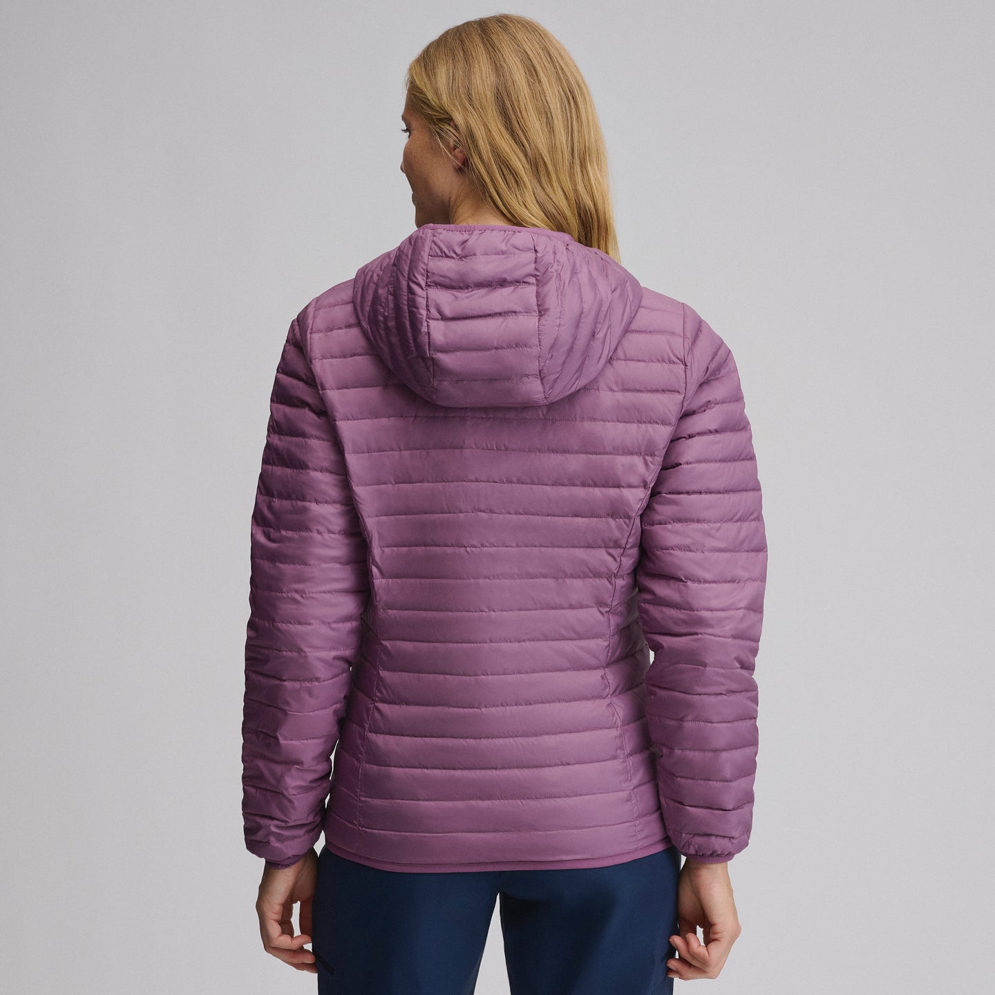 Microlight Hooded Down Jacket-Deep Wisteria-2