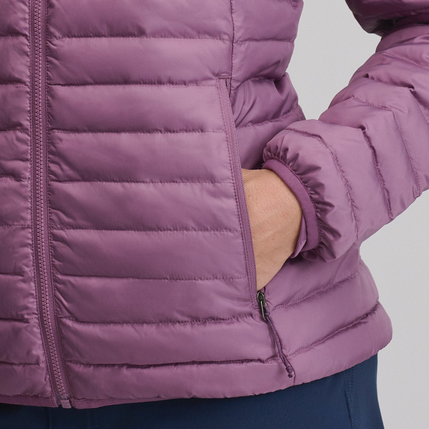 Microlight Hooded Down Jacket-Deep Wisteria-3