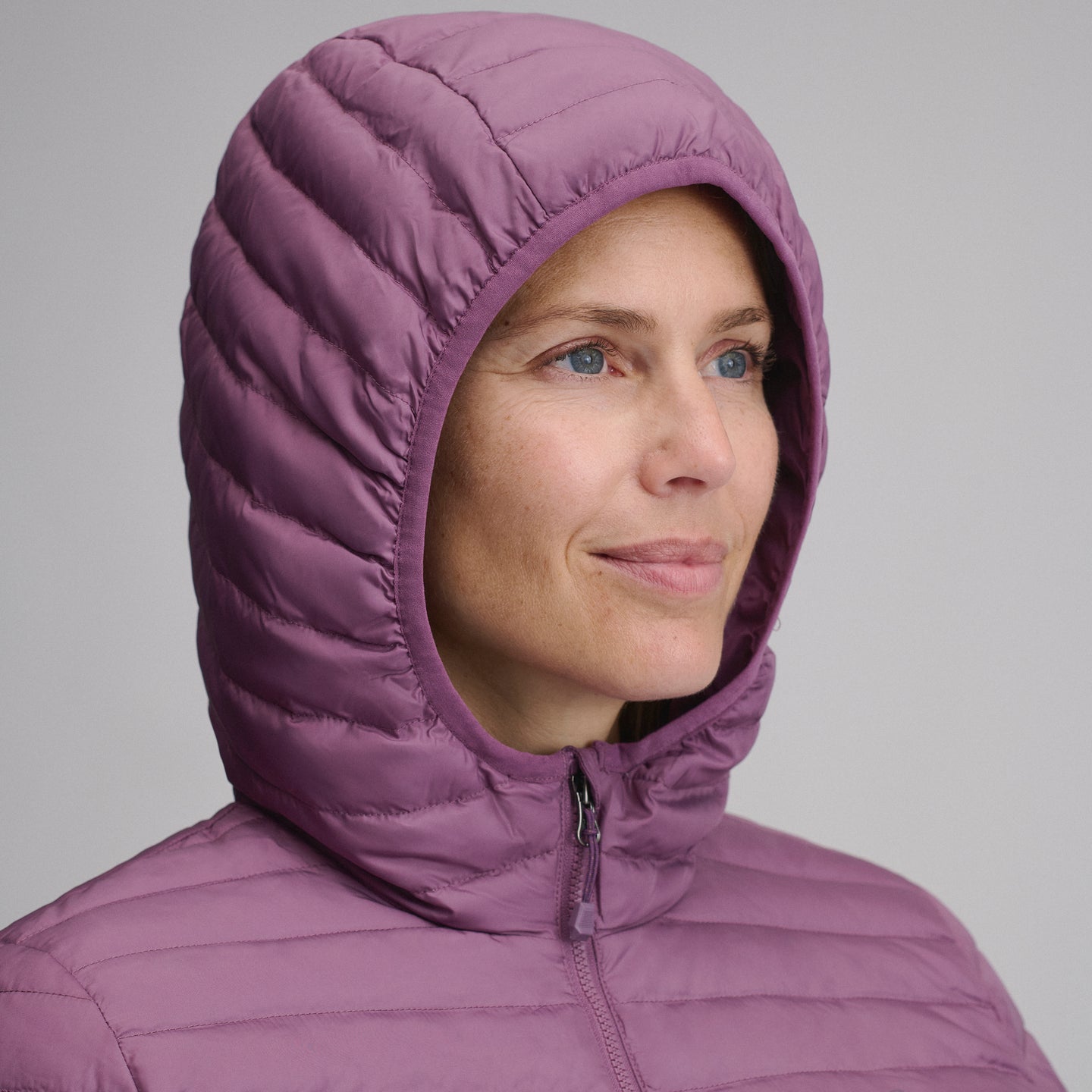 Microlight Hooded Down Jacket-Deep Wisteria-4