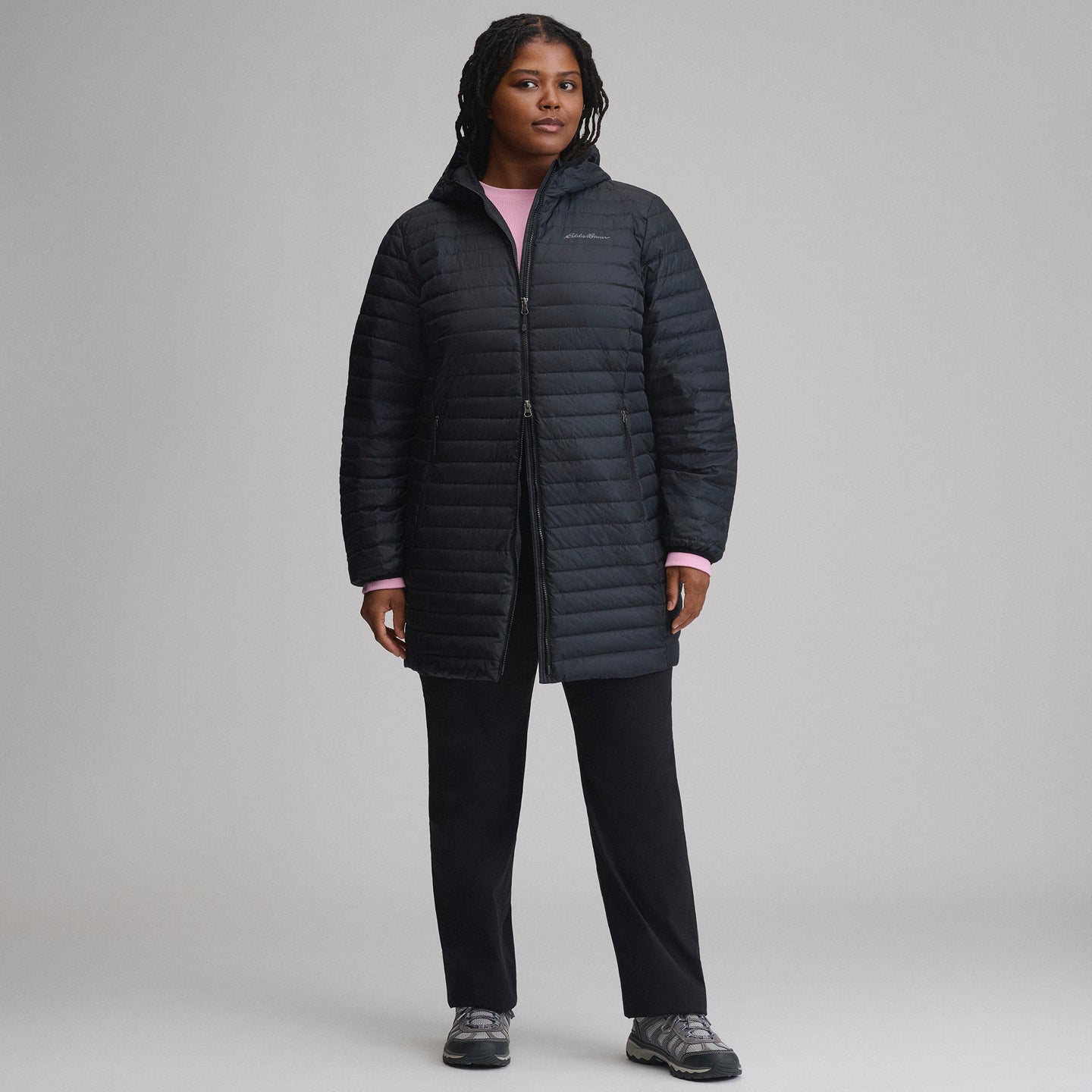 Women's Microlight Parka-Black-16