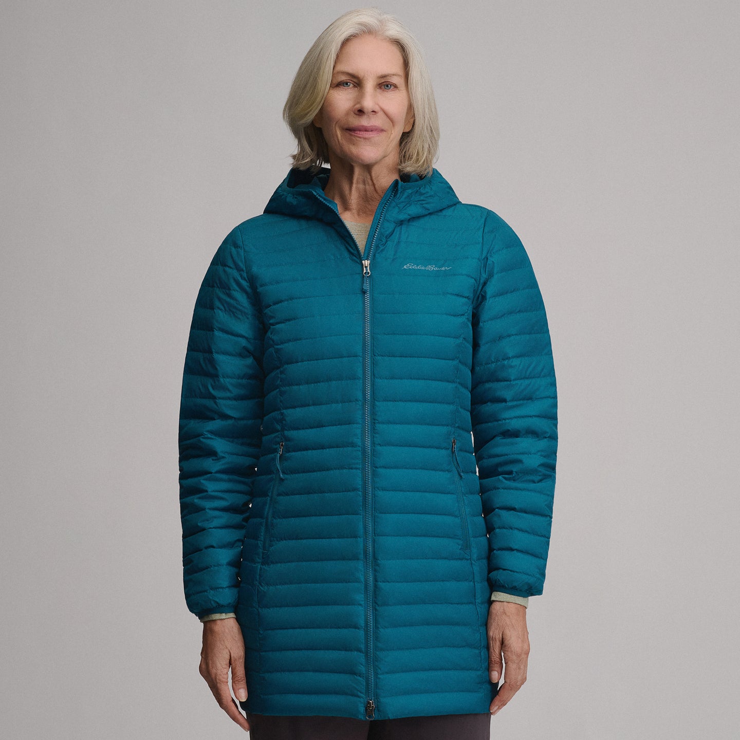Women's Microlight Parka-Meridian Blue-2