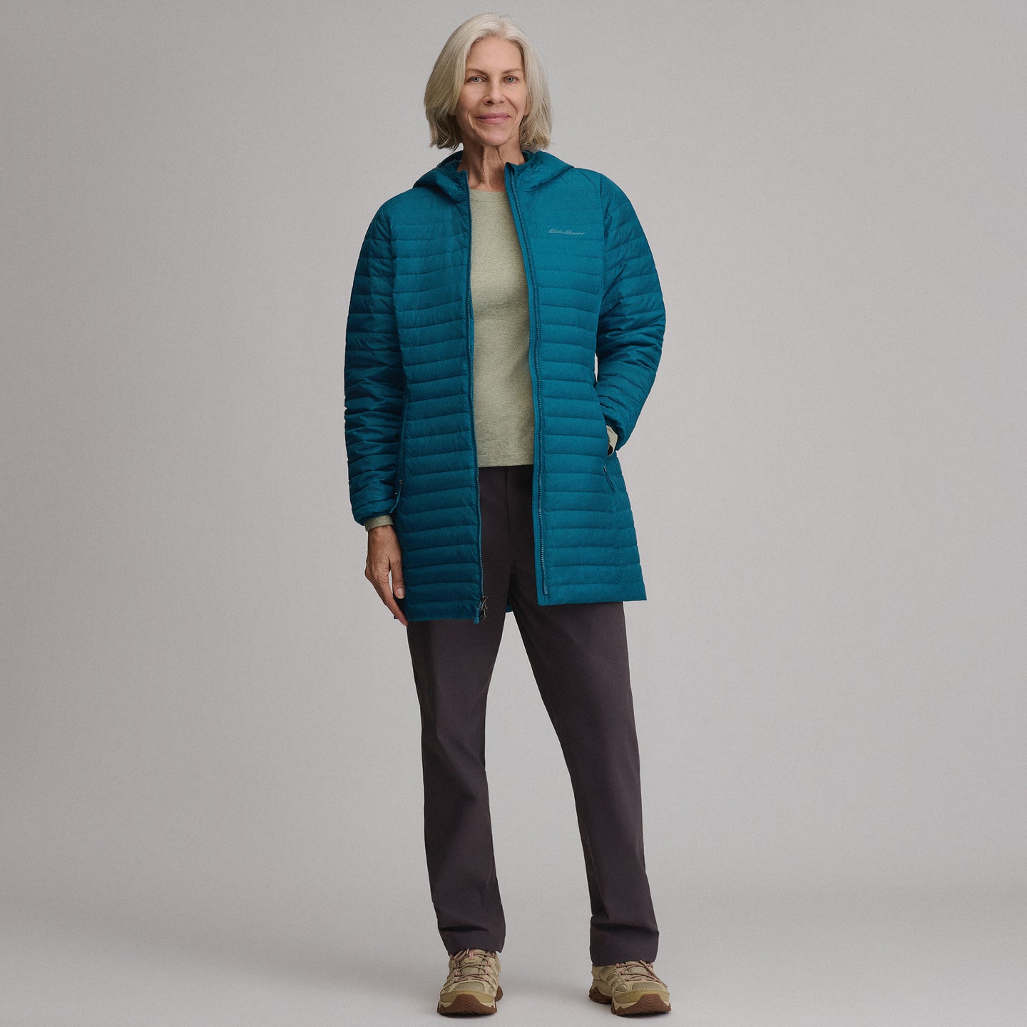 Women's Microlight Parka-Meridian Blue-10