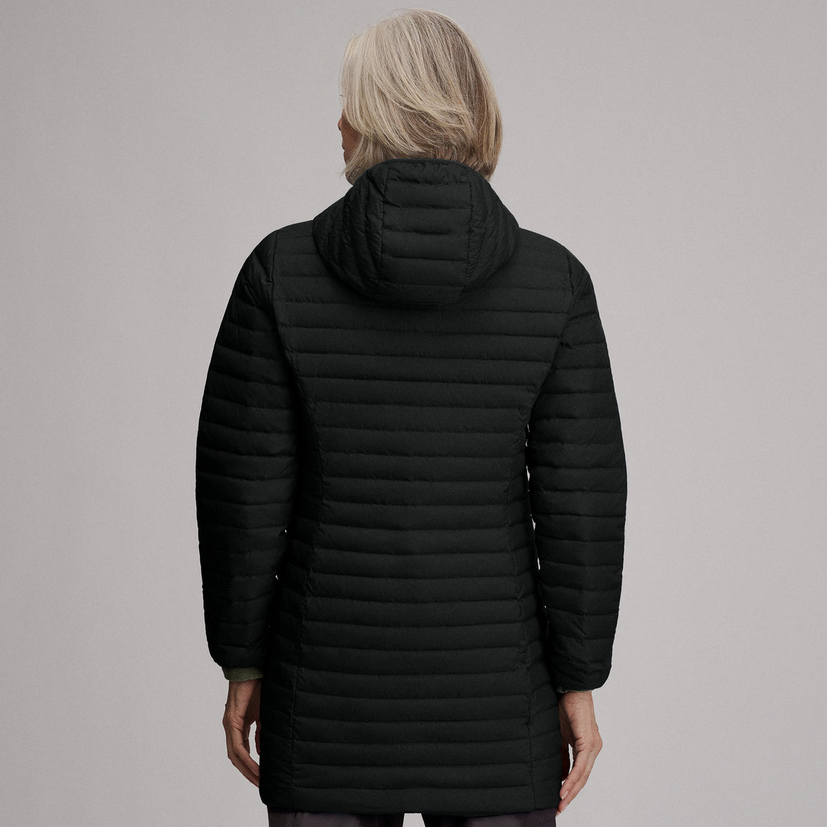 Women's Microlight Parka-Black-2