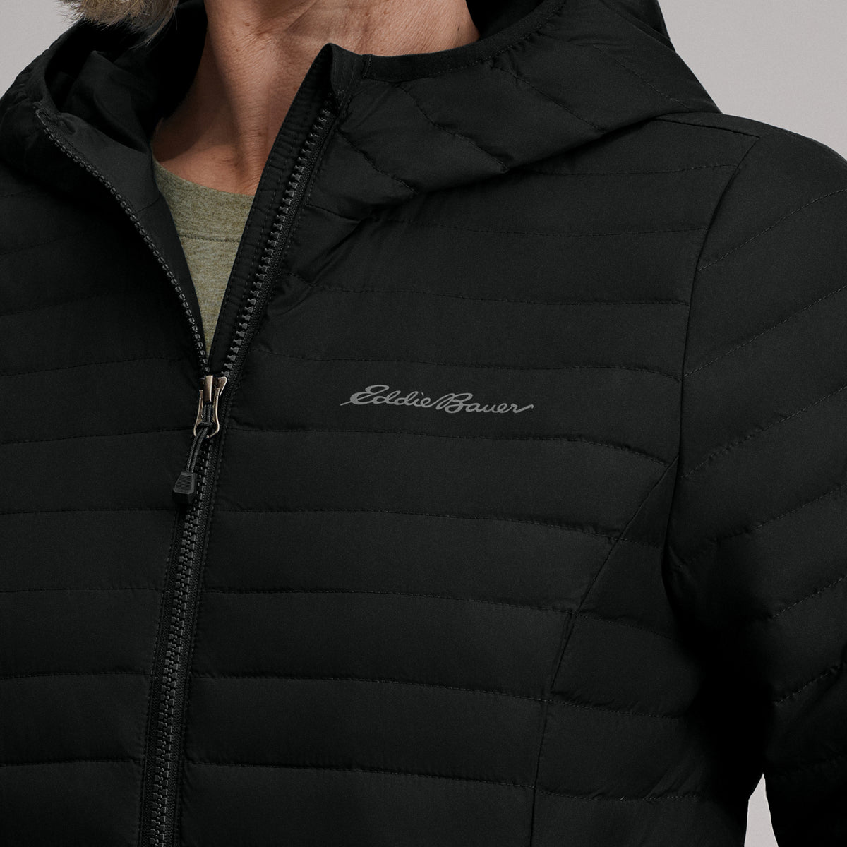 Women's Microlight Parka-Black-4