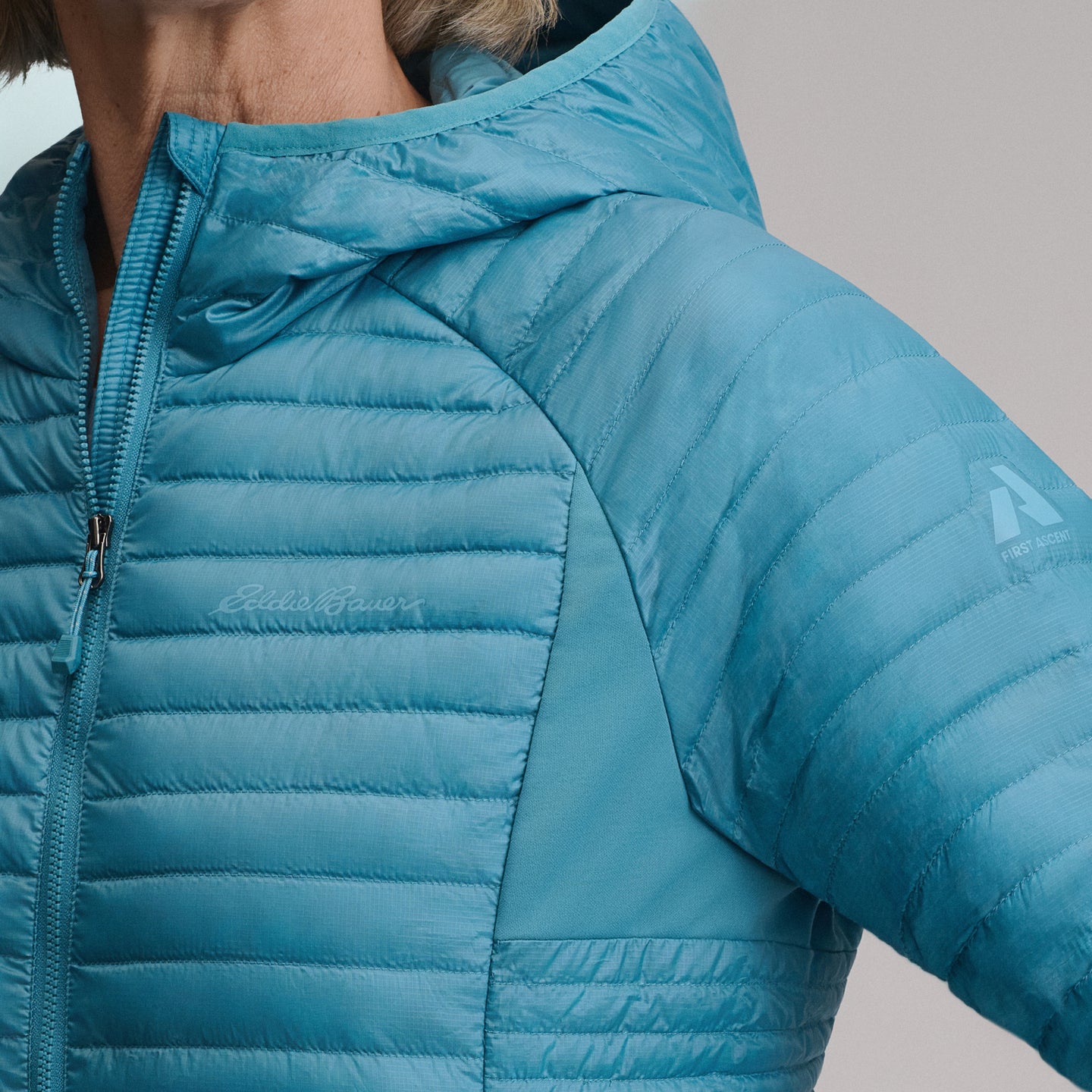 Women's MicroTherm® 2.0 Down Hooded Jacket-Azure-3