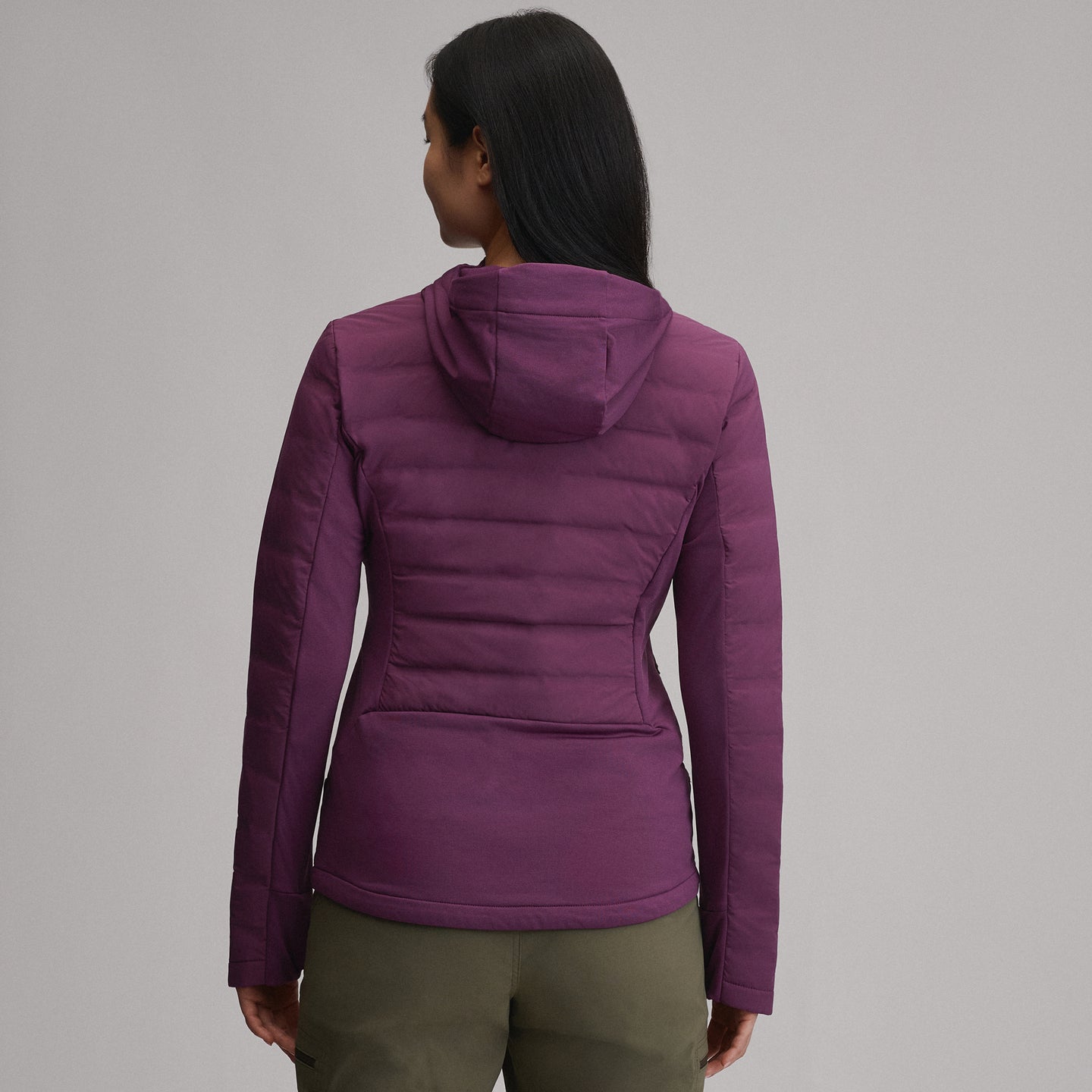 Women's Motionloft Hybrid Down Jacket-Rosewood-14