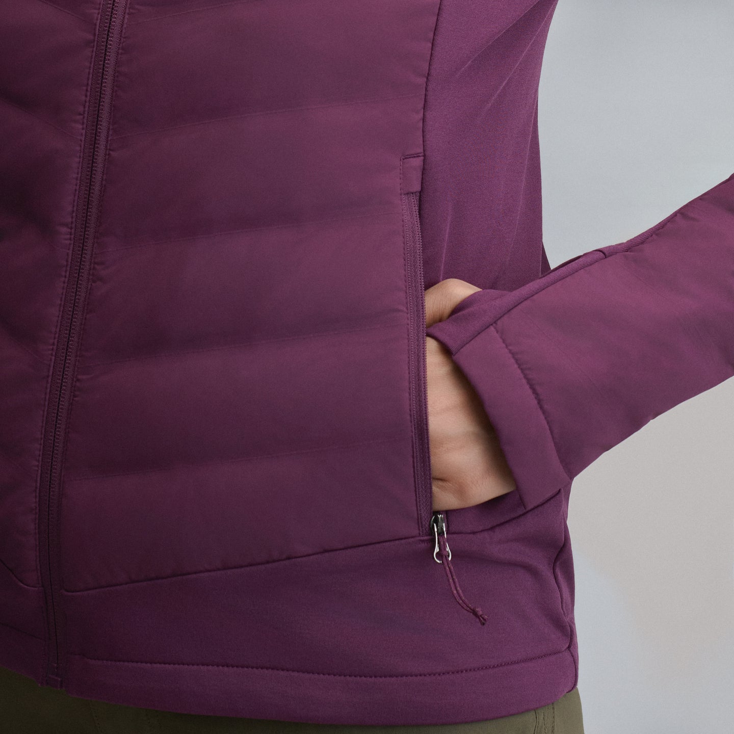 Women's Motionloft Hybrid Down Jacket-Rosewood-16