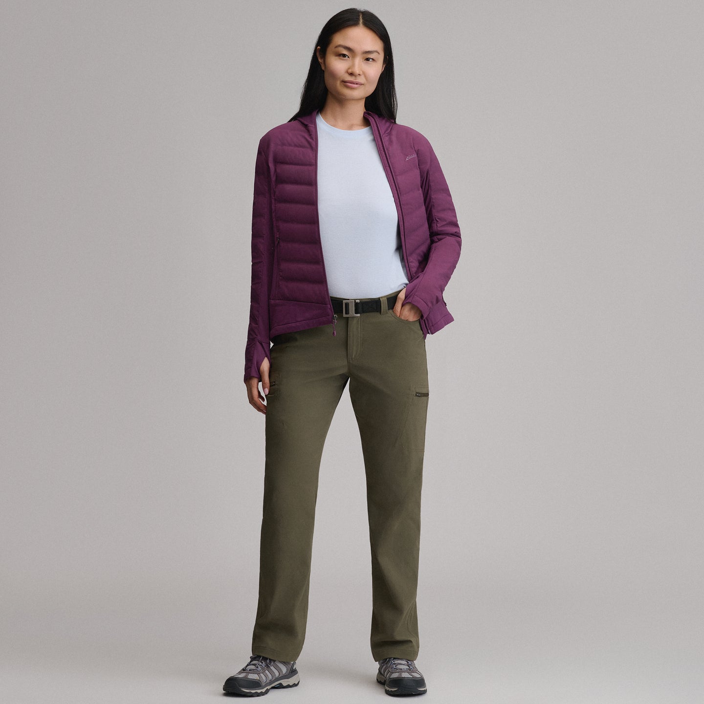 Women's Motionloft Hybrid Down Jacket-Rosewood-19