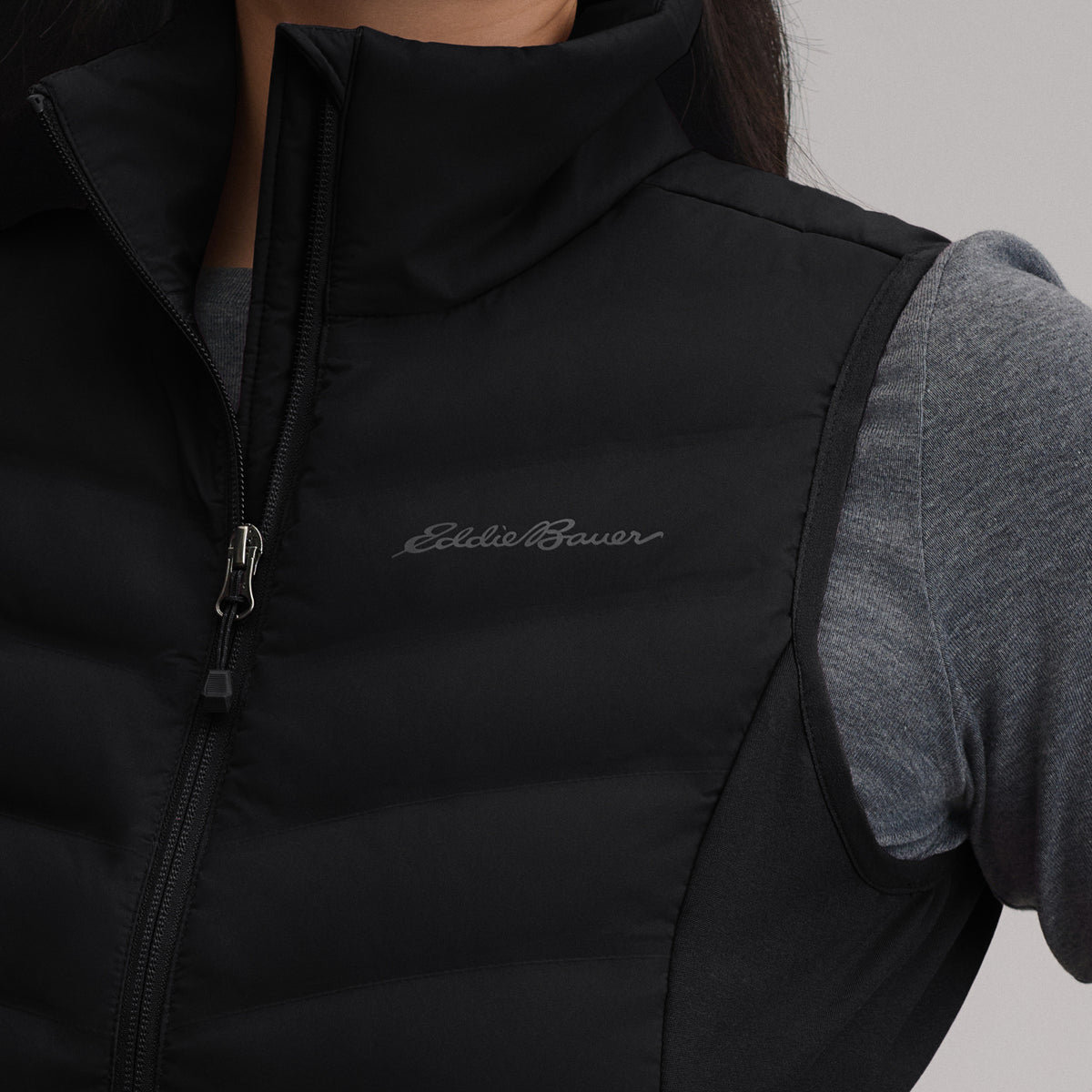 Women's MotionLoft Hybrid Down Vest-Black-Regular-P1