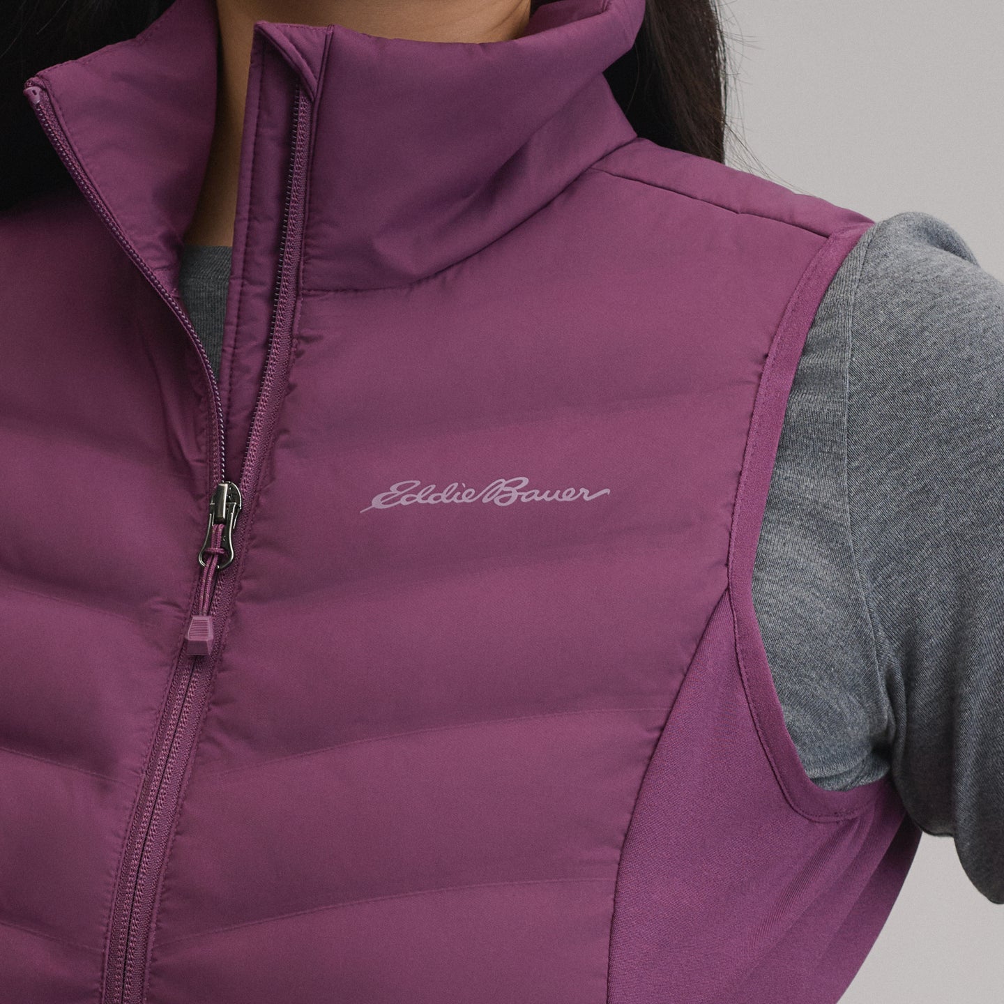 Women's MotionLoft Hybrid Down Vest-Rosewood-3