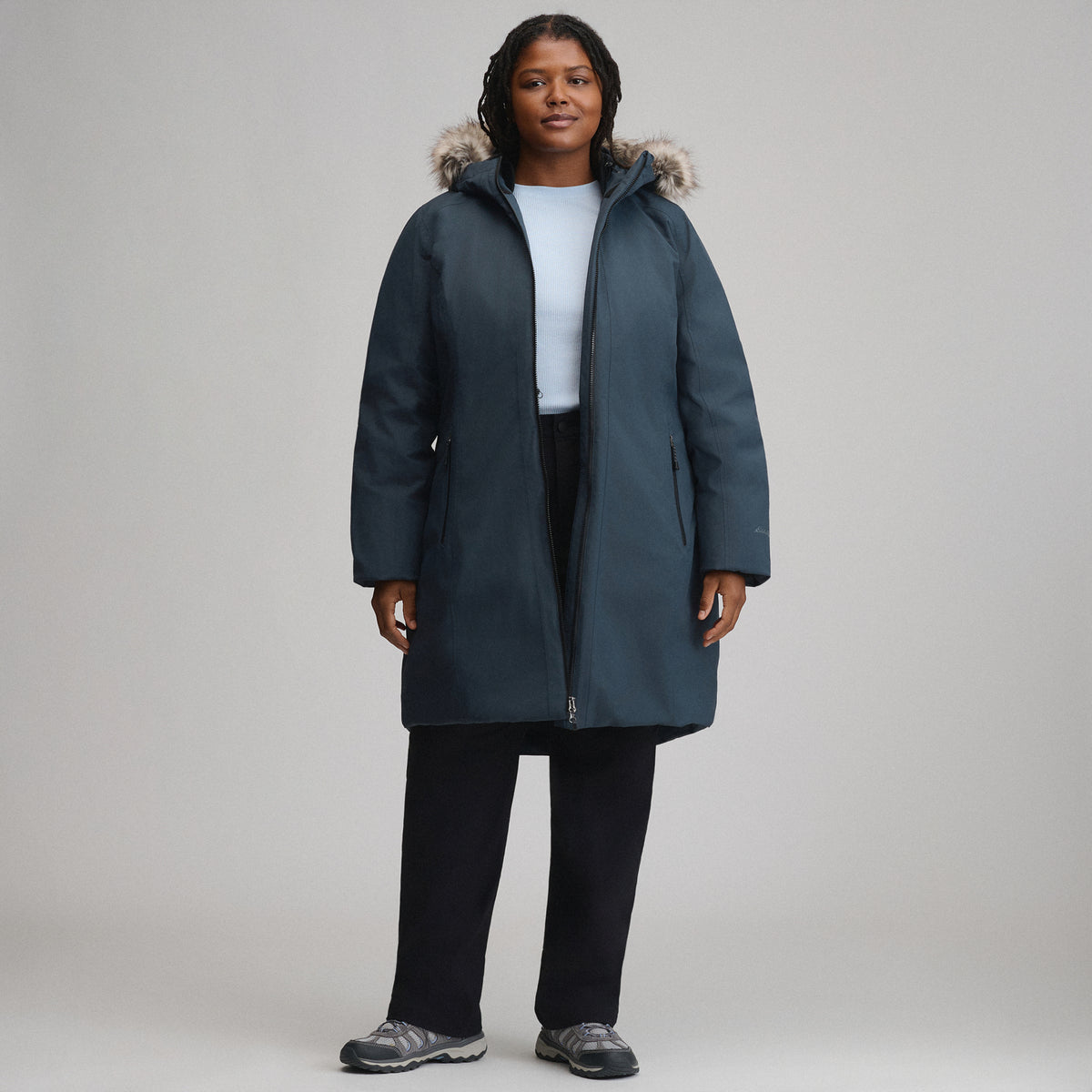 Women's Olympia Waterproof Down Stadium Coat-Storm-15