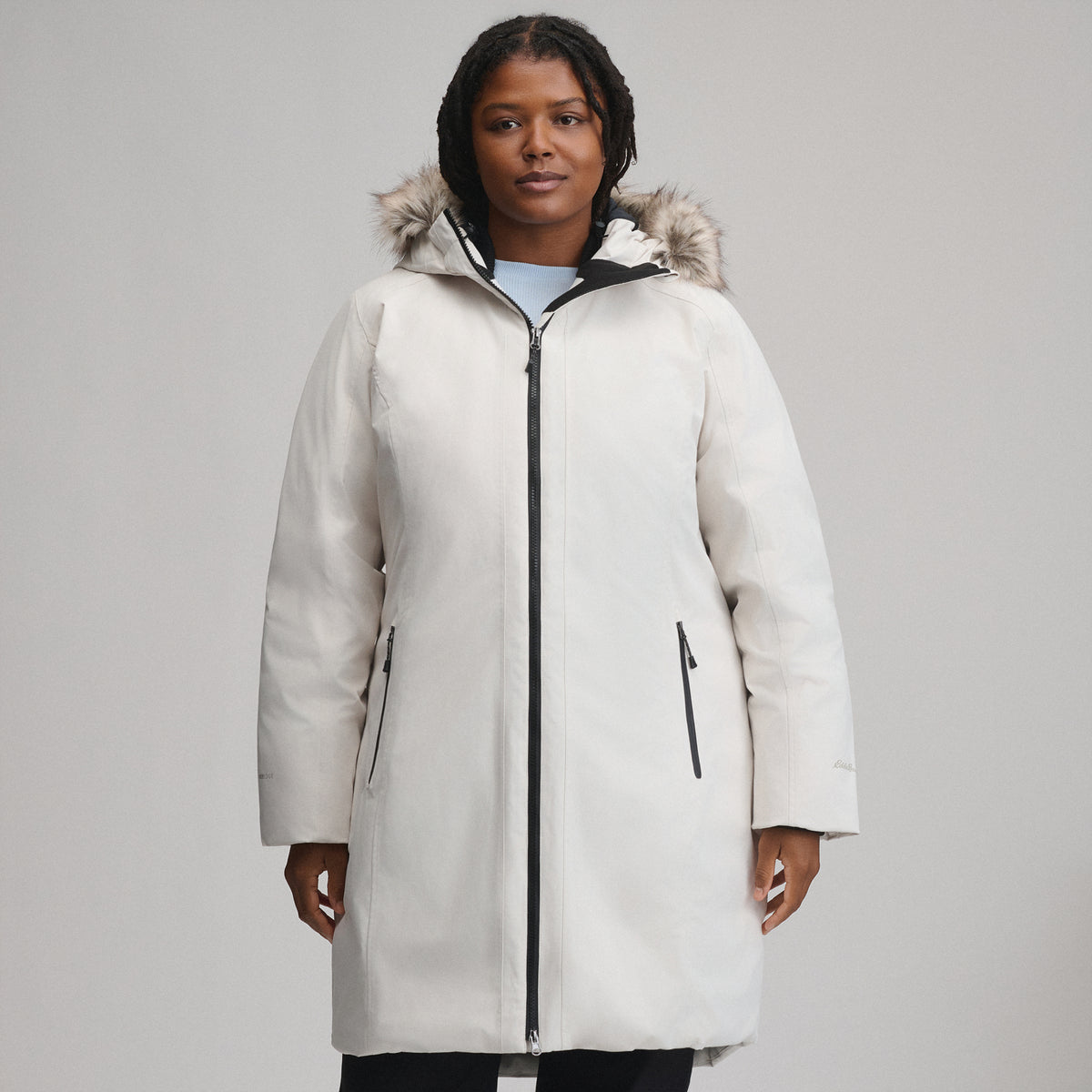 Women's Olympia Waterproof Down Stadium Coat-Vapour-16