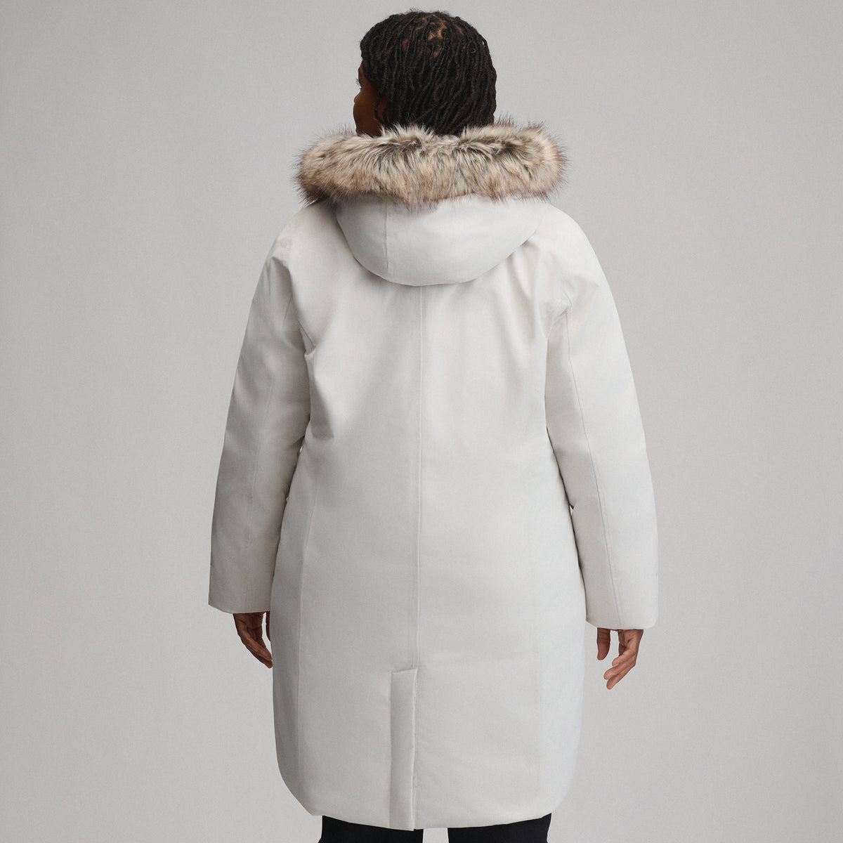 Women's Olympia Waterproof Down Stadium Coat-Vapour-17