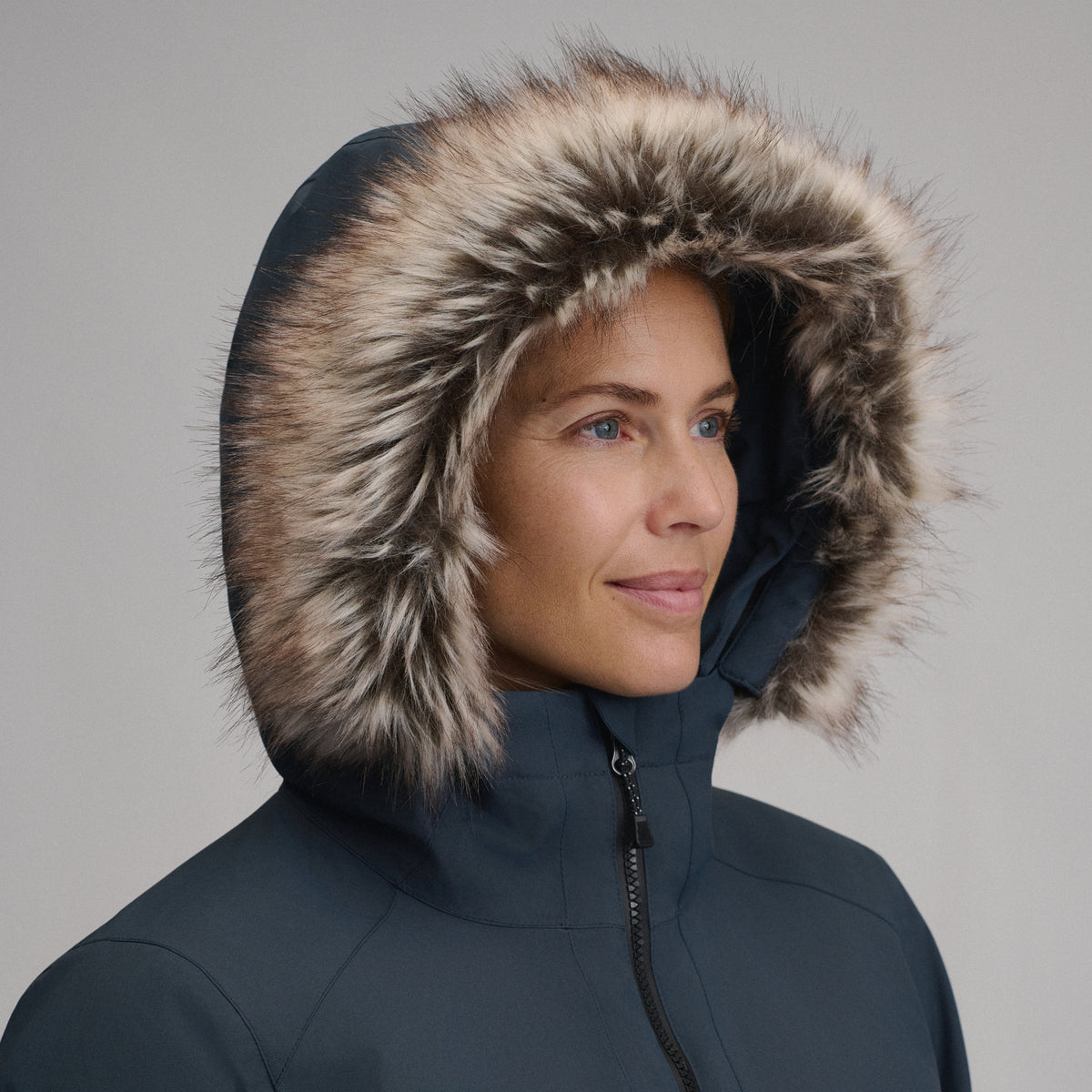 Women's Olympia Waterproof Down Stadium Coat-Storm-14