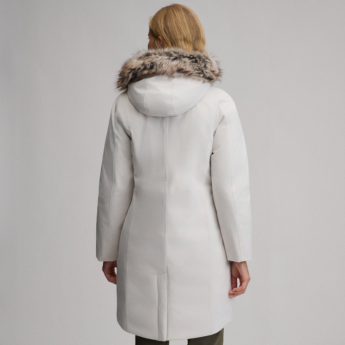 Women's Olympia Waterproof Down Stadium Coat-Vapour-17