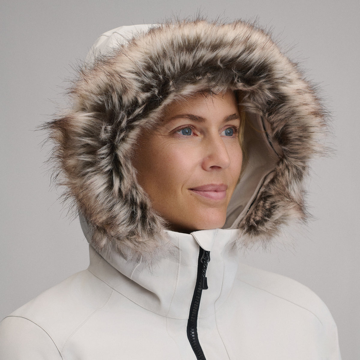 Women's Olympia Waterproof Down Stadium Coat-Vapour-19