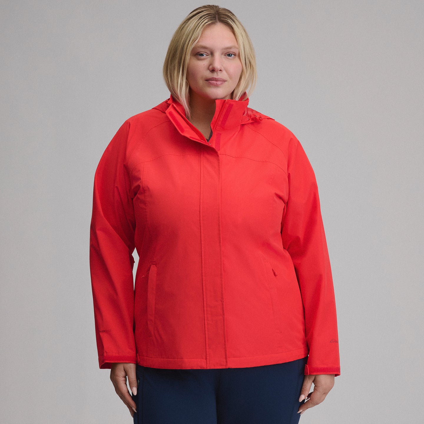 Women's Rainfoil® Waterproof Packable Hooded Rain Jacket-Cayenne-7