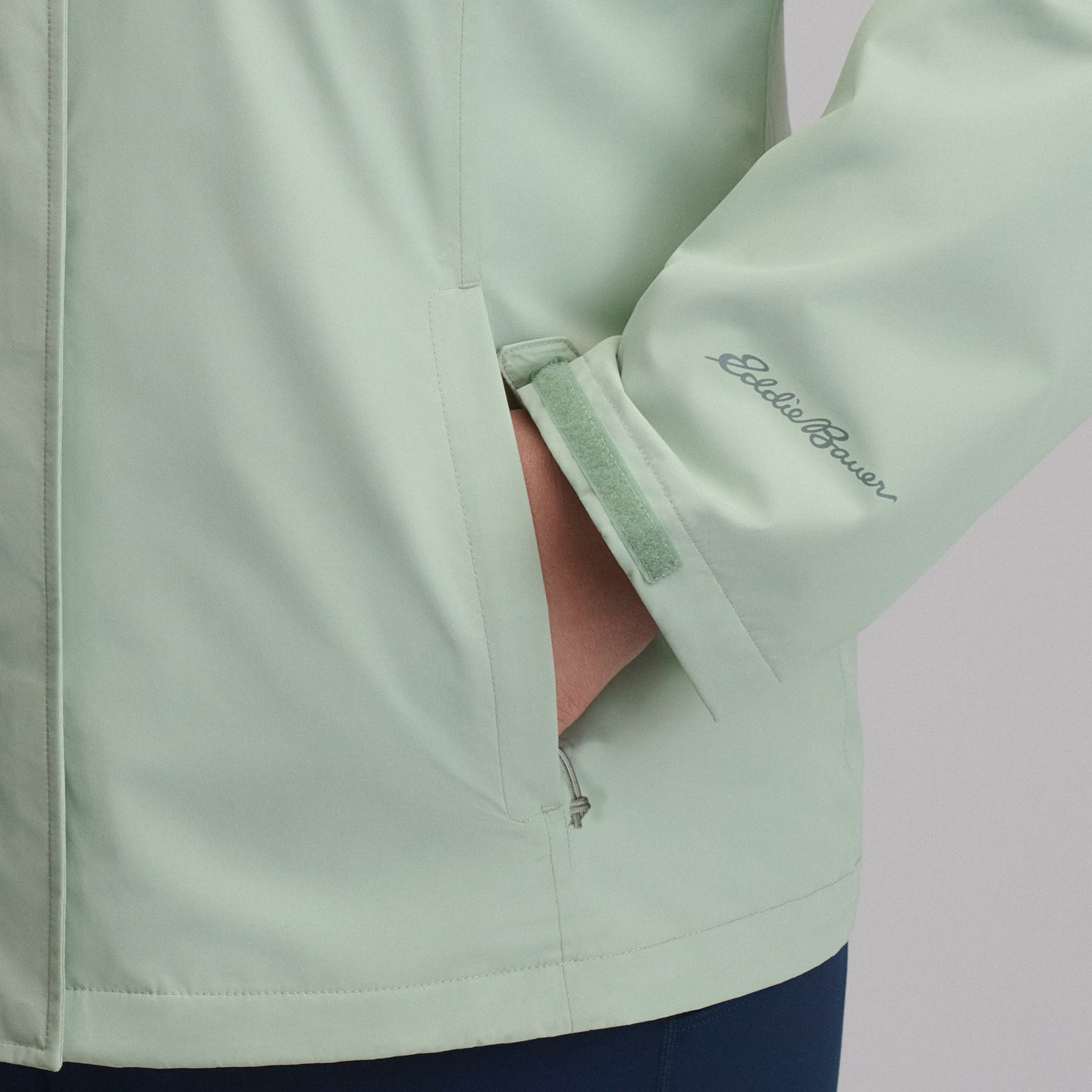Women's Rainfoil® Waterproof Packable Hooded Rain Jacket-Limestone-17